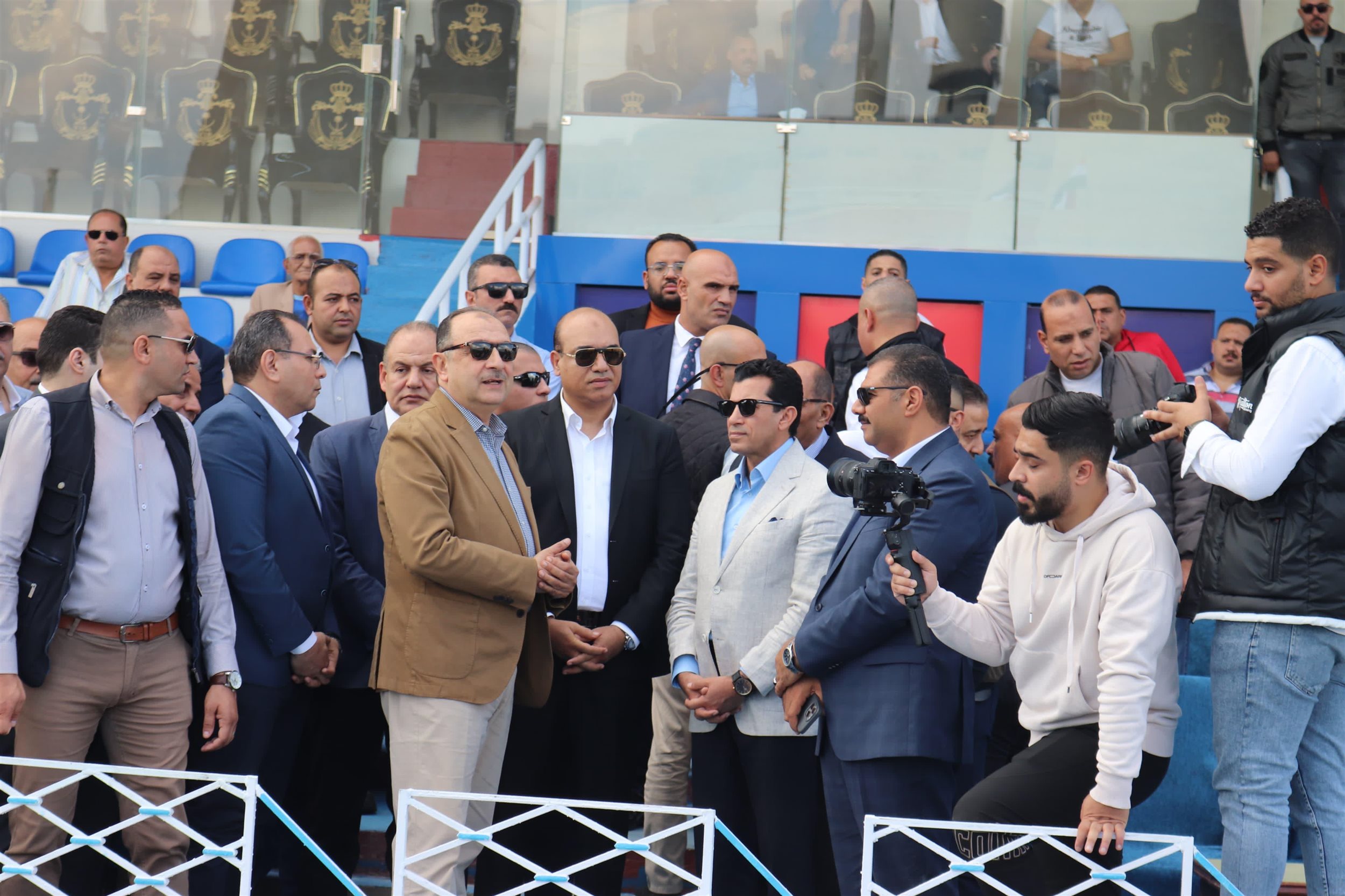 افتتاح تطوير ستاد غزل المحلة والملاعب الفرعية