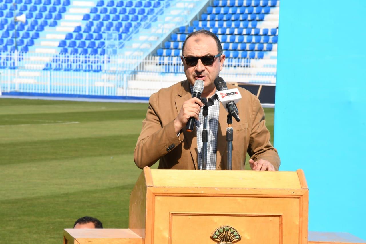 افتتاح تطوير ستاد غزل المحلة والملاعب الفرعية
