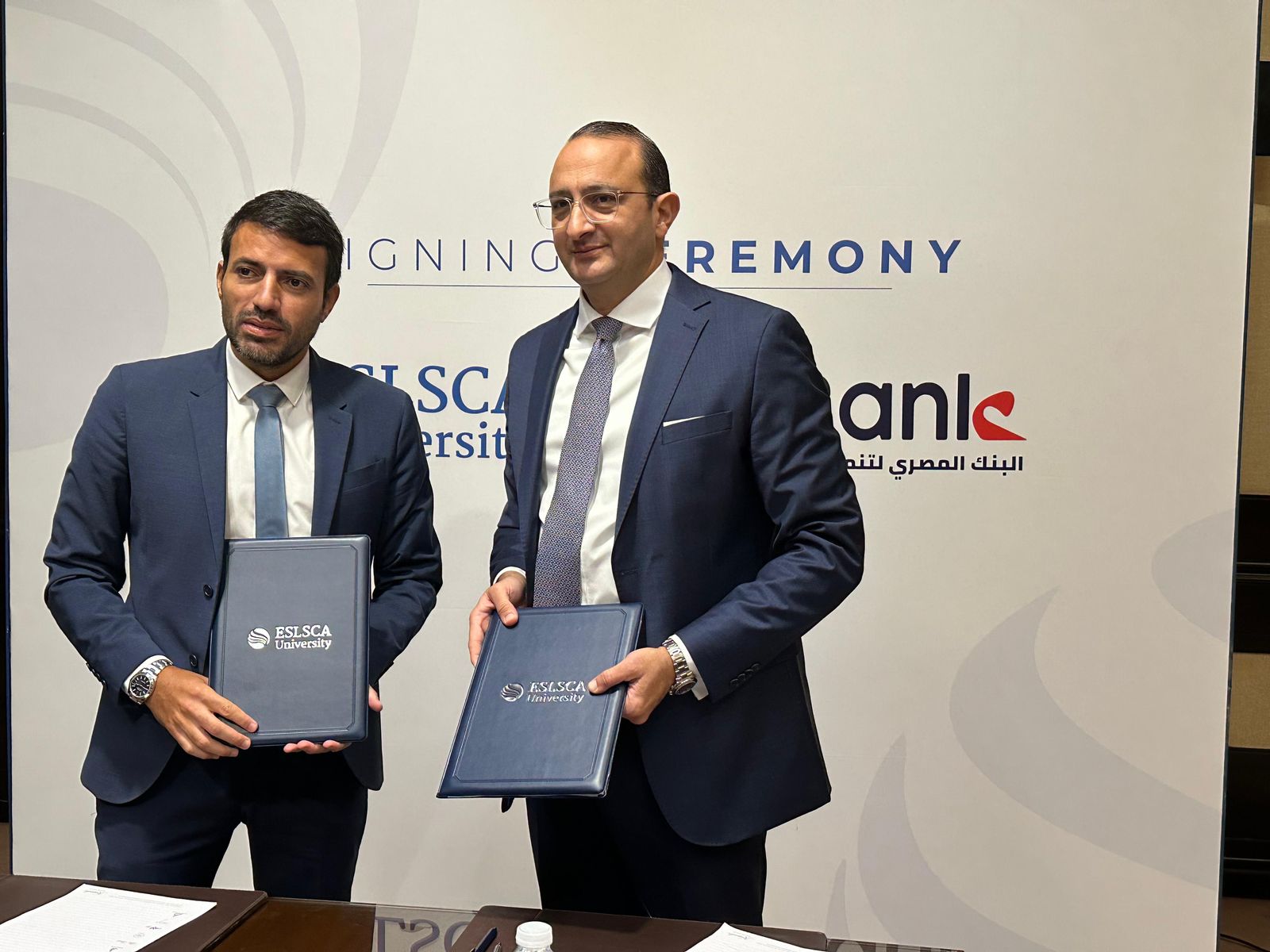 البنك المصري لتنمية الصادرات يوقع مذكرة تفاهم مع جامعة ESLSC