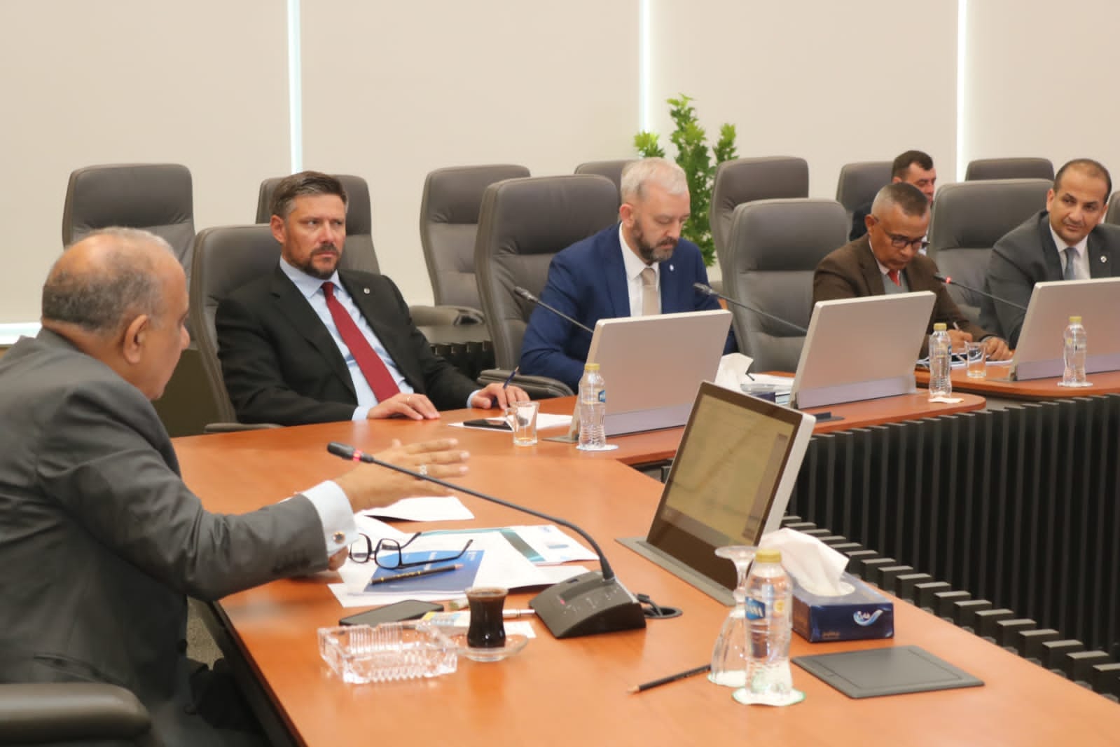 وزير الكهرباء يجتمع مع نائب رئيس شركة اتوم ستروي اكسبورت