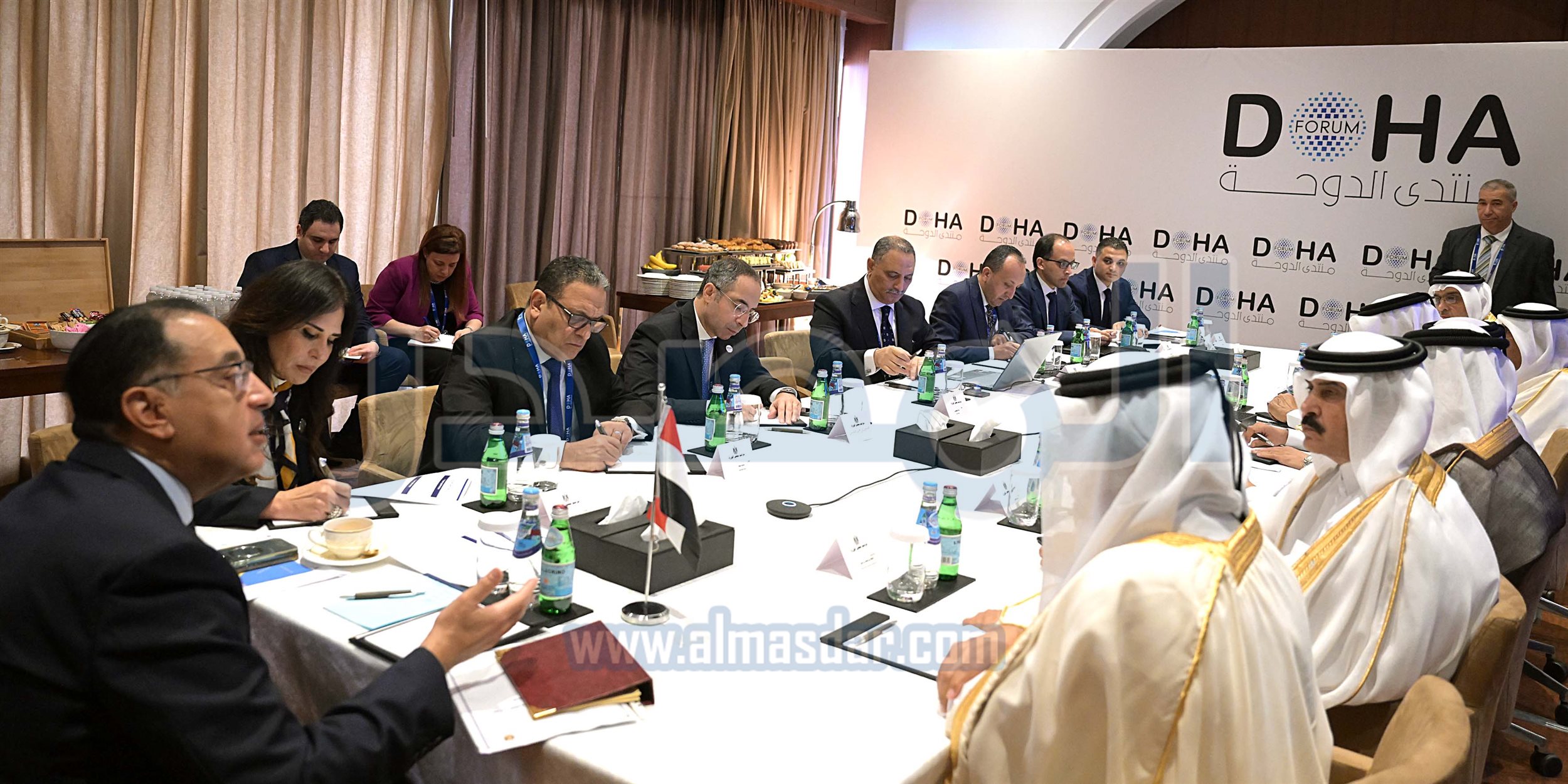 مدبولي يلتقي وفد رجال أعمال غرفة التجارة والصناعة القطرية
