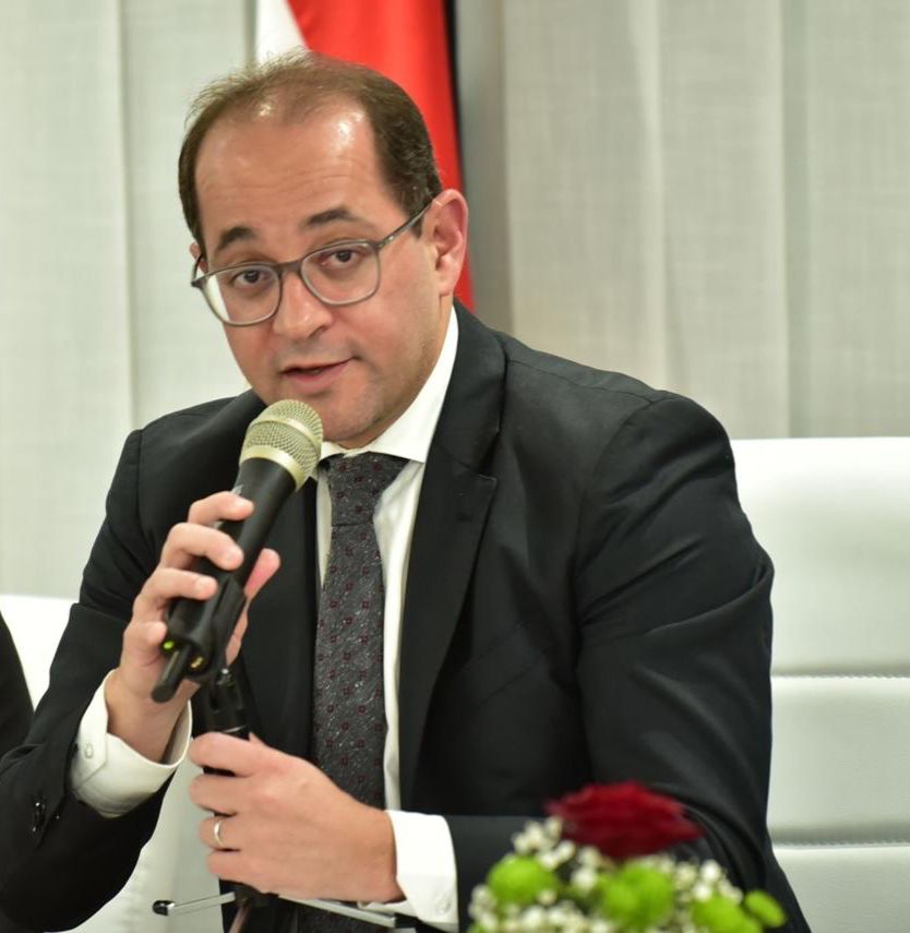 وزير المالية ع ممثلي مجتمع الأعمال بالغرفة الألمانية