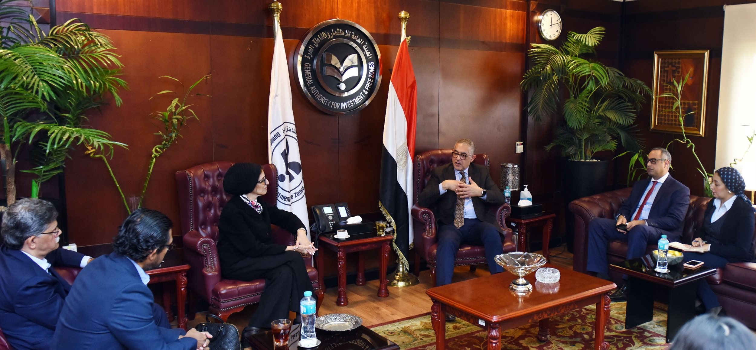 حسام هيبة يستقبل الرئيس التنفيذي لمنظمة أكسيس هيلث