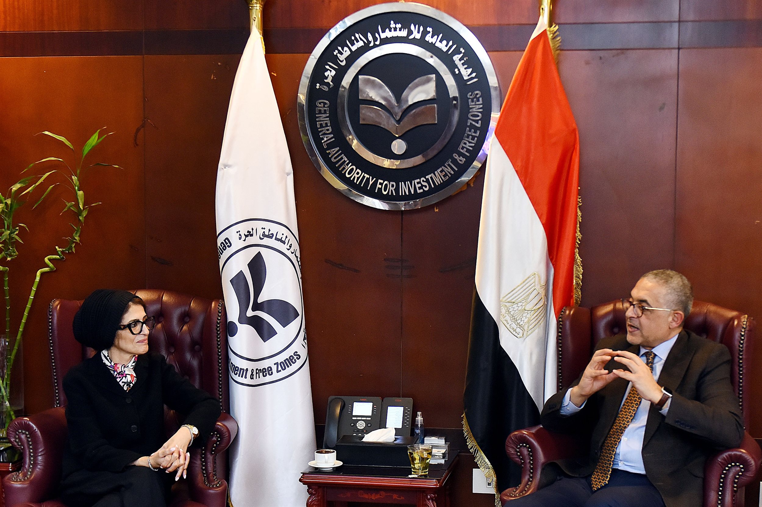 حسام هيبة يستقبل الرئيس التنفيذي لمنظمة أكسيس هيلث