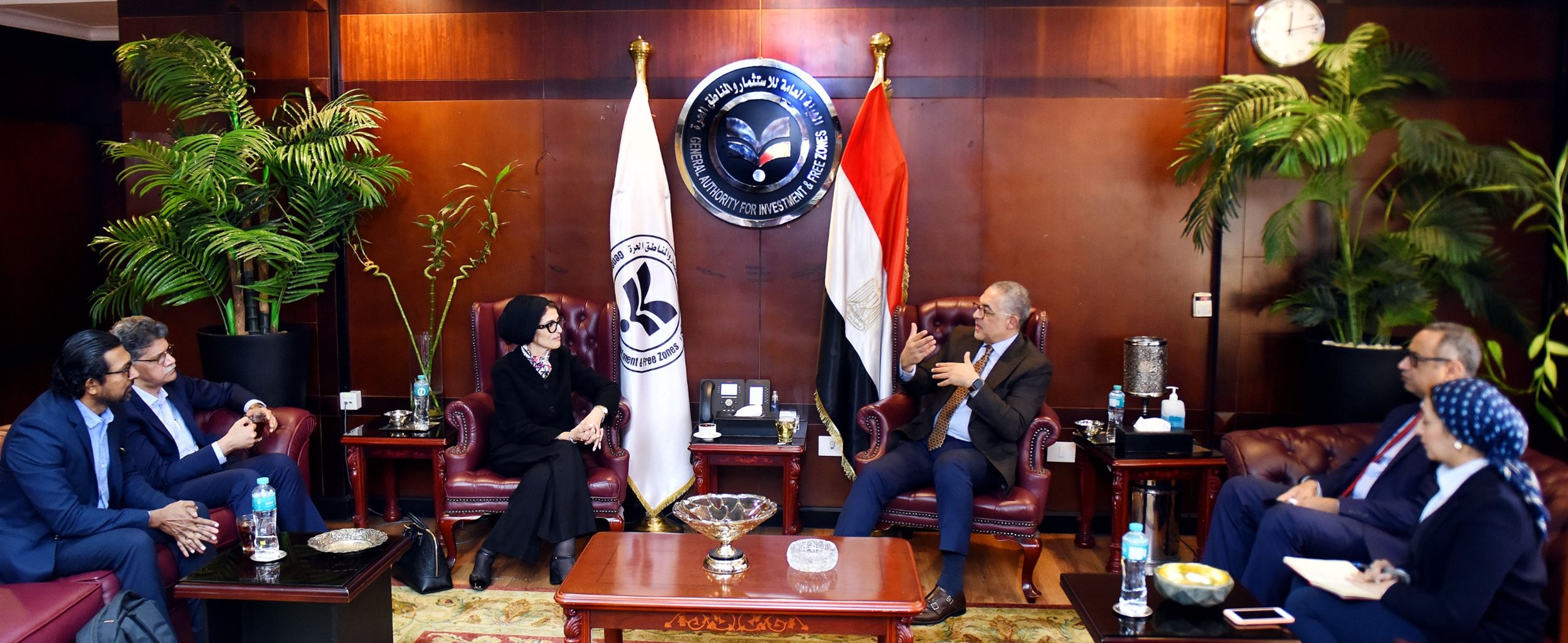 حسام هيبة يستقبل الرئيس التنفيذي لمنظمة أكسيس هيلث
