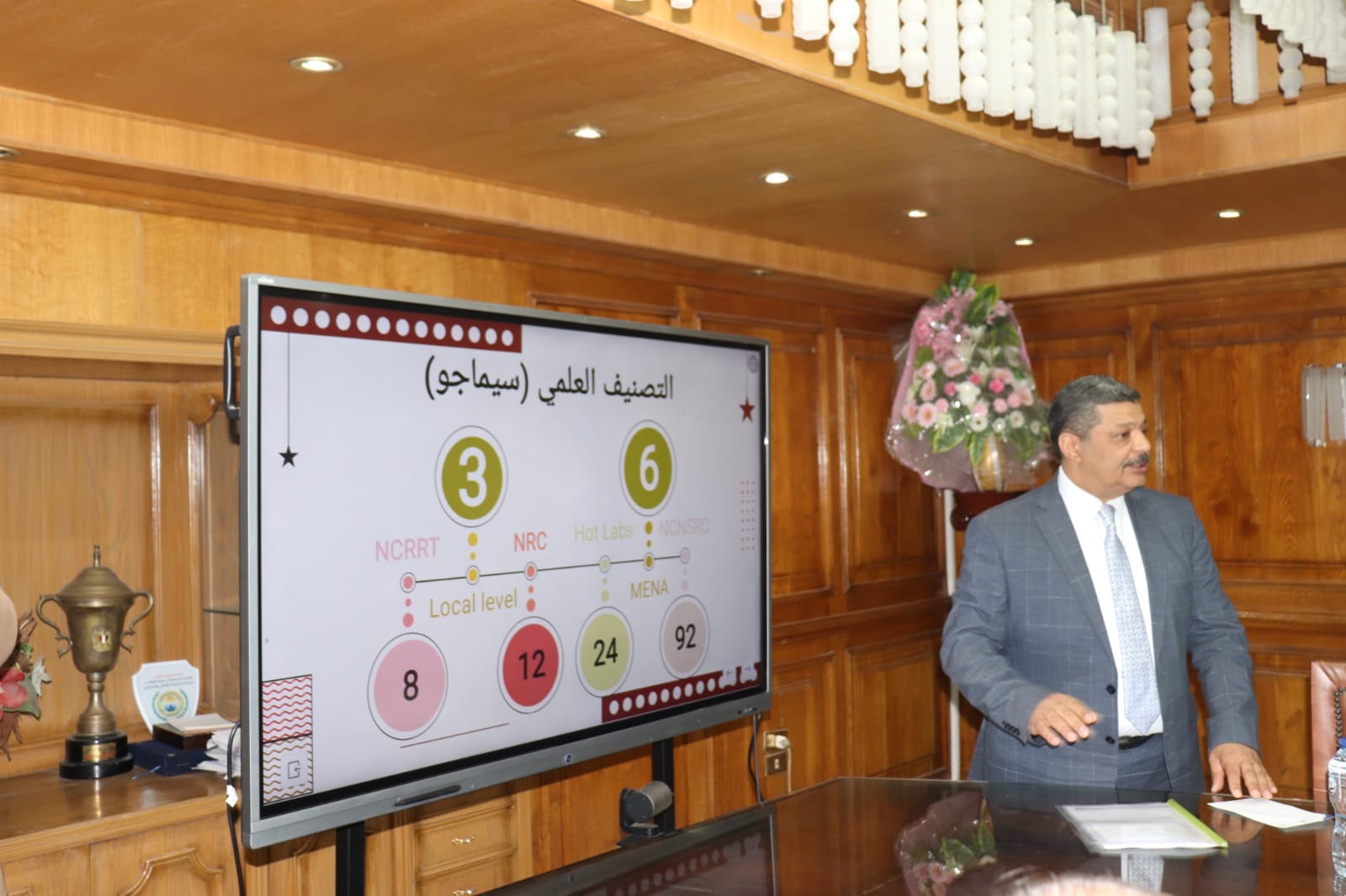 وزير الكهرباء يلتقي رئيس هيئة الطاقة الذرية