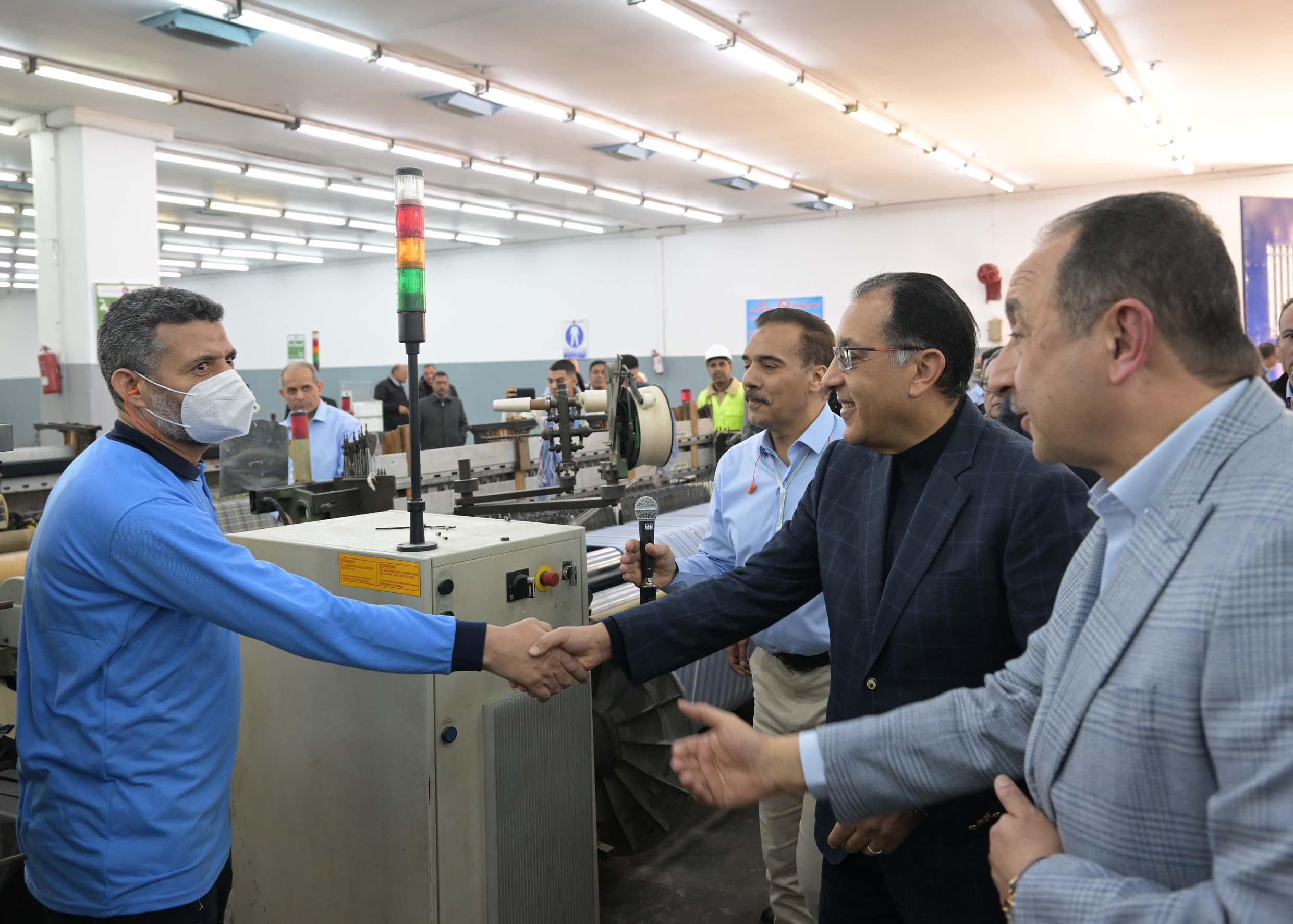 رئيس الوزراء يتفقد منطقة المصانع الجديدة بغزل المحلة