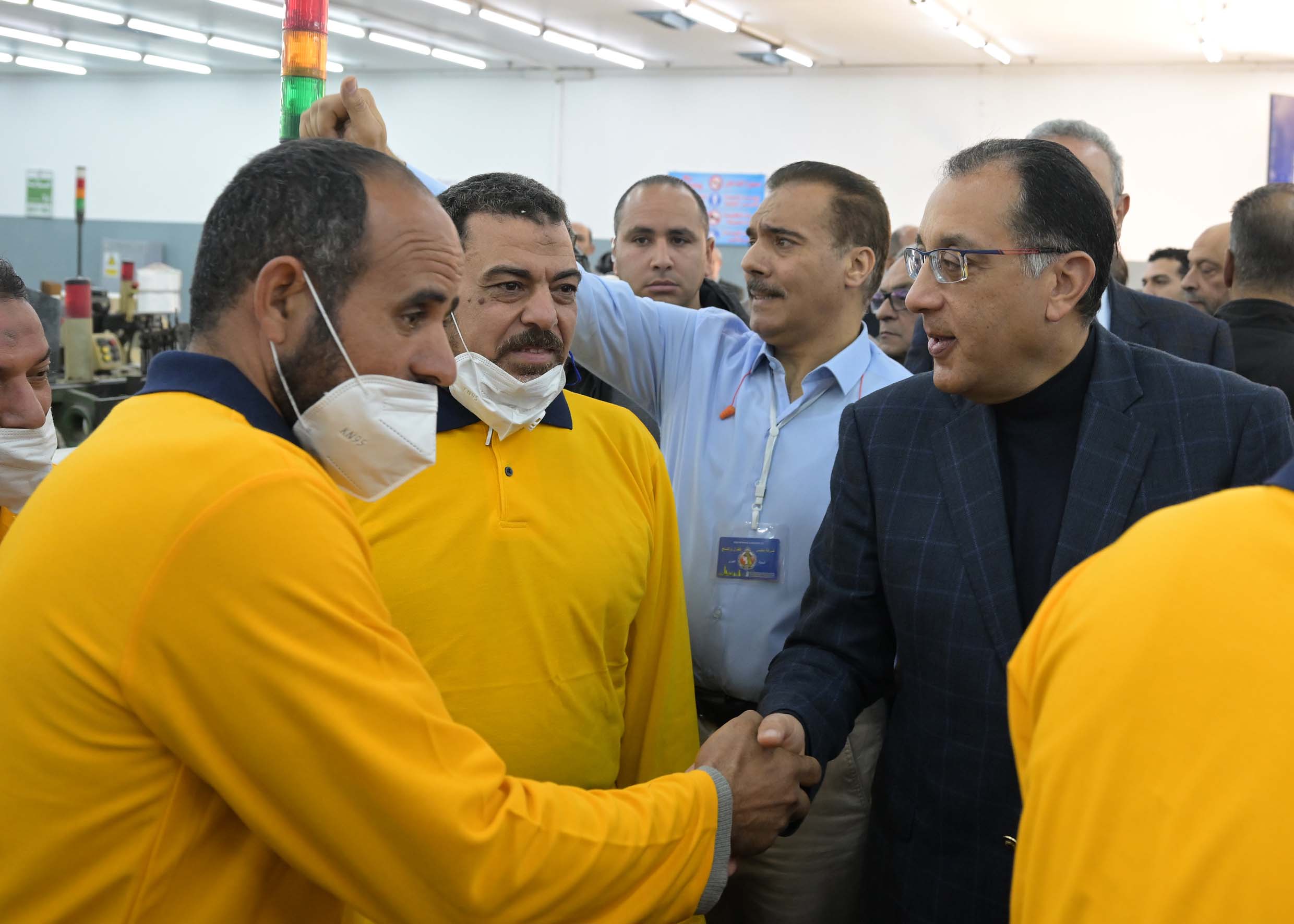 رئيس الوزراء يتفقد منطقة المصانع الجديدة بغزل المحلة