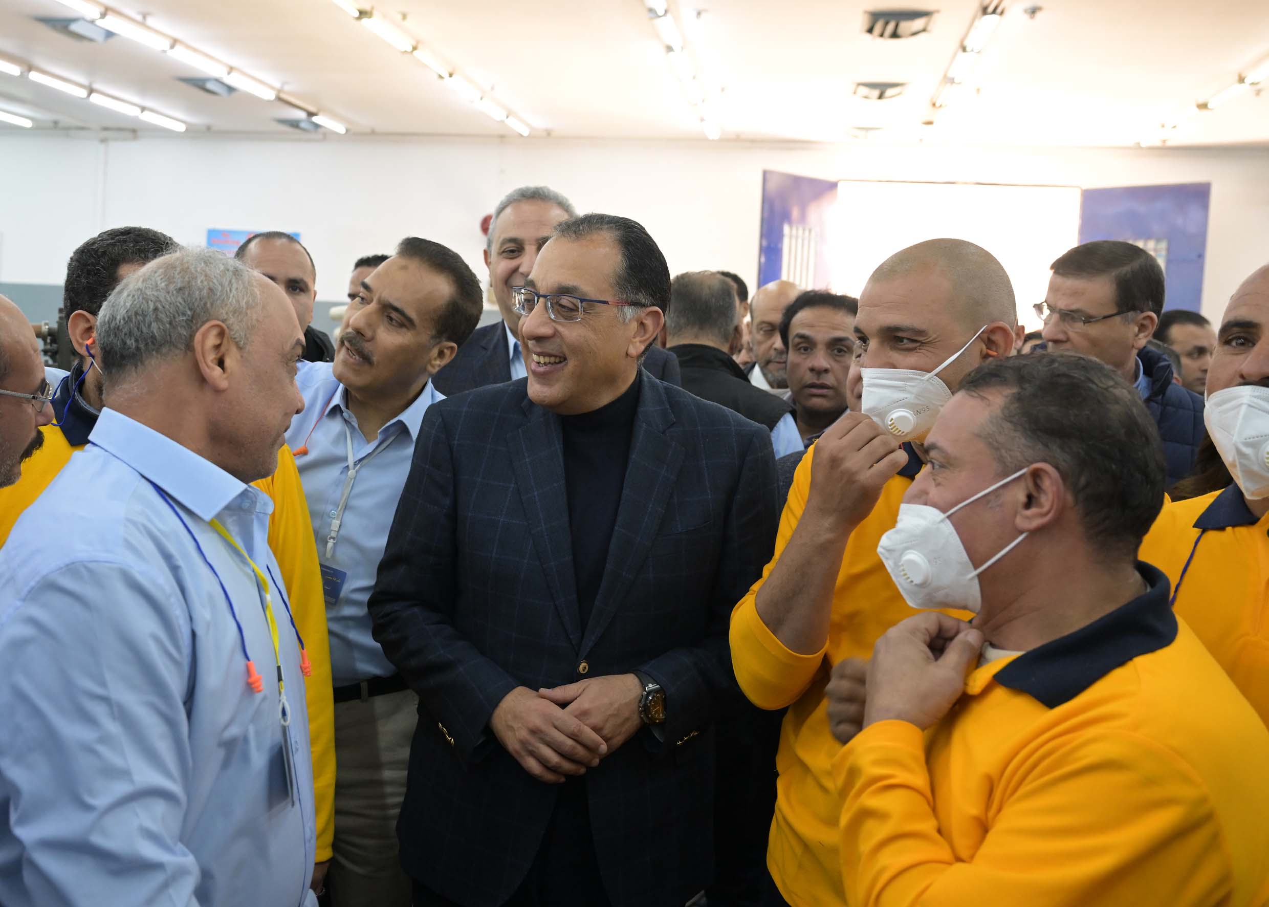 رئيس الوزراء يتفقد منطقة المصانع الجديدة بغزل المحلة