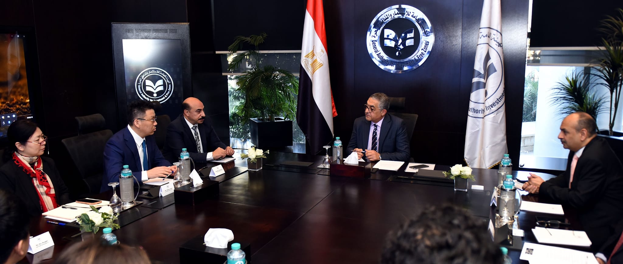 حسام هيبه في اجتماع مع رئيس شركة آسيا - بوتاس الصينية
