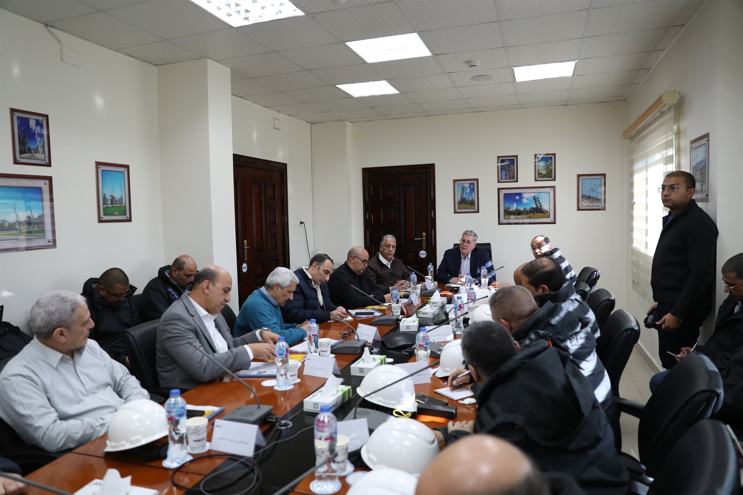 زيارة وزير البترول لمجمع شركة موبكو لإنتاج الأسمدة