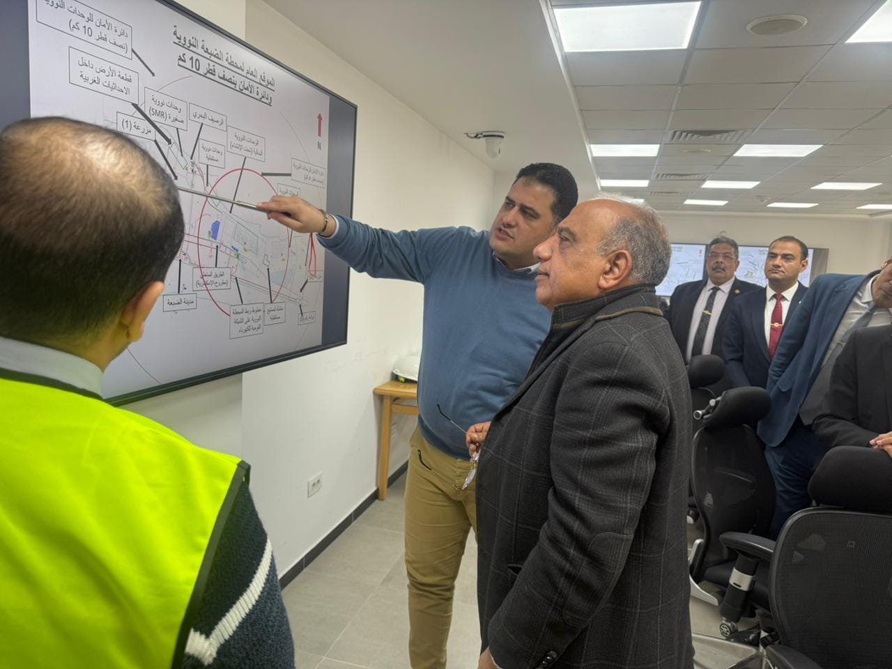 عصمت يتفقد مستجدات المشروع القومي للمحطة النووية بالضبعة