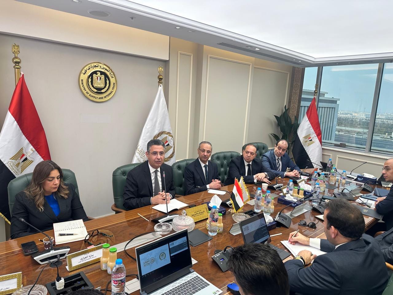 وزير التموين مع مدير جهاز مستقبل مصر للتنمية المستدامة