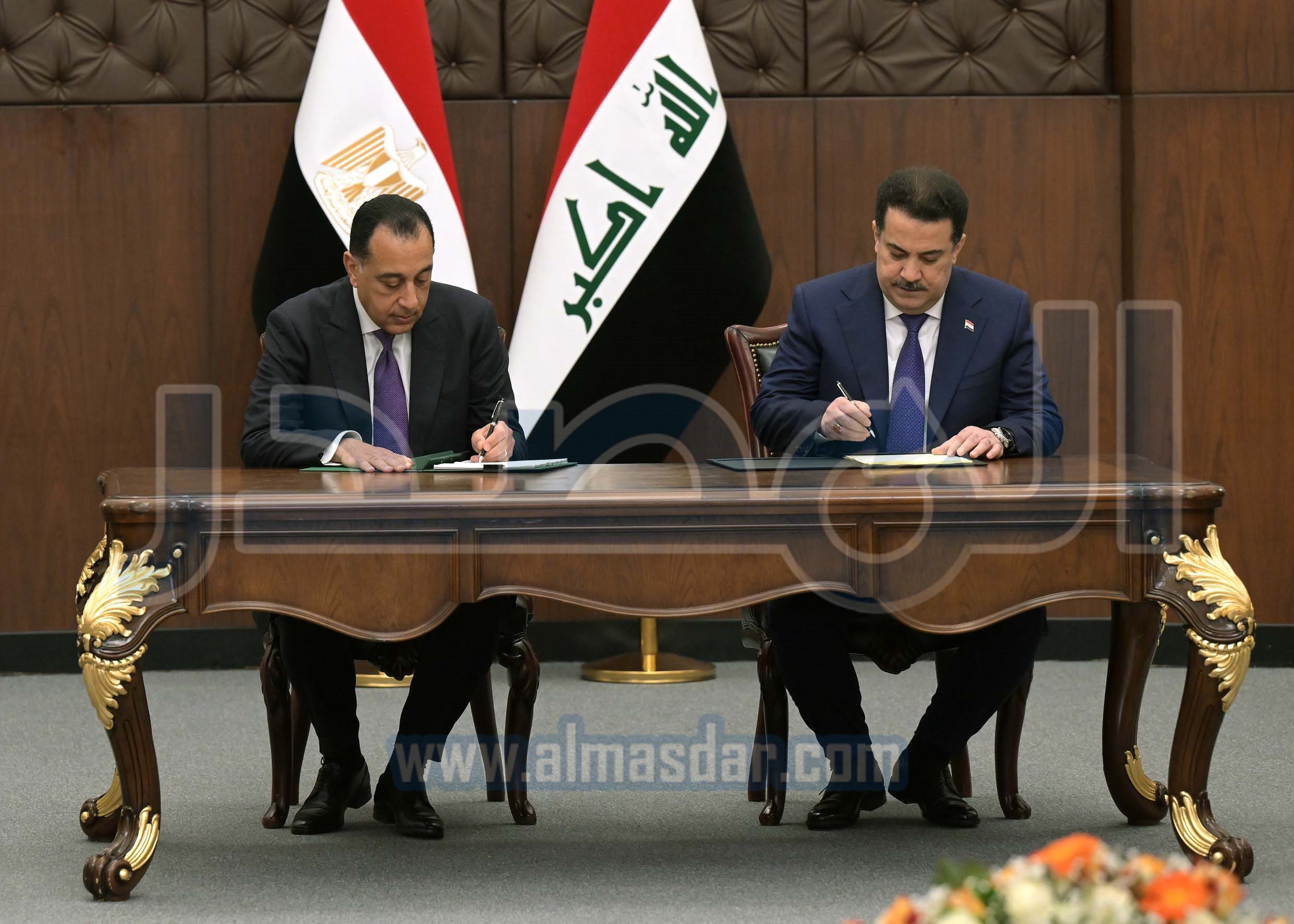 بروتوكول تعاون بين رئيسا وزراء مصر والعراق