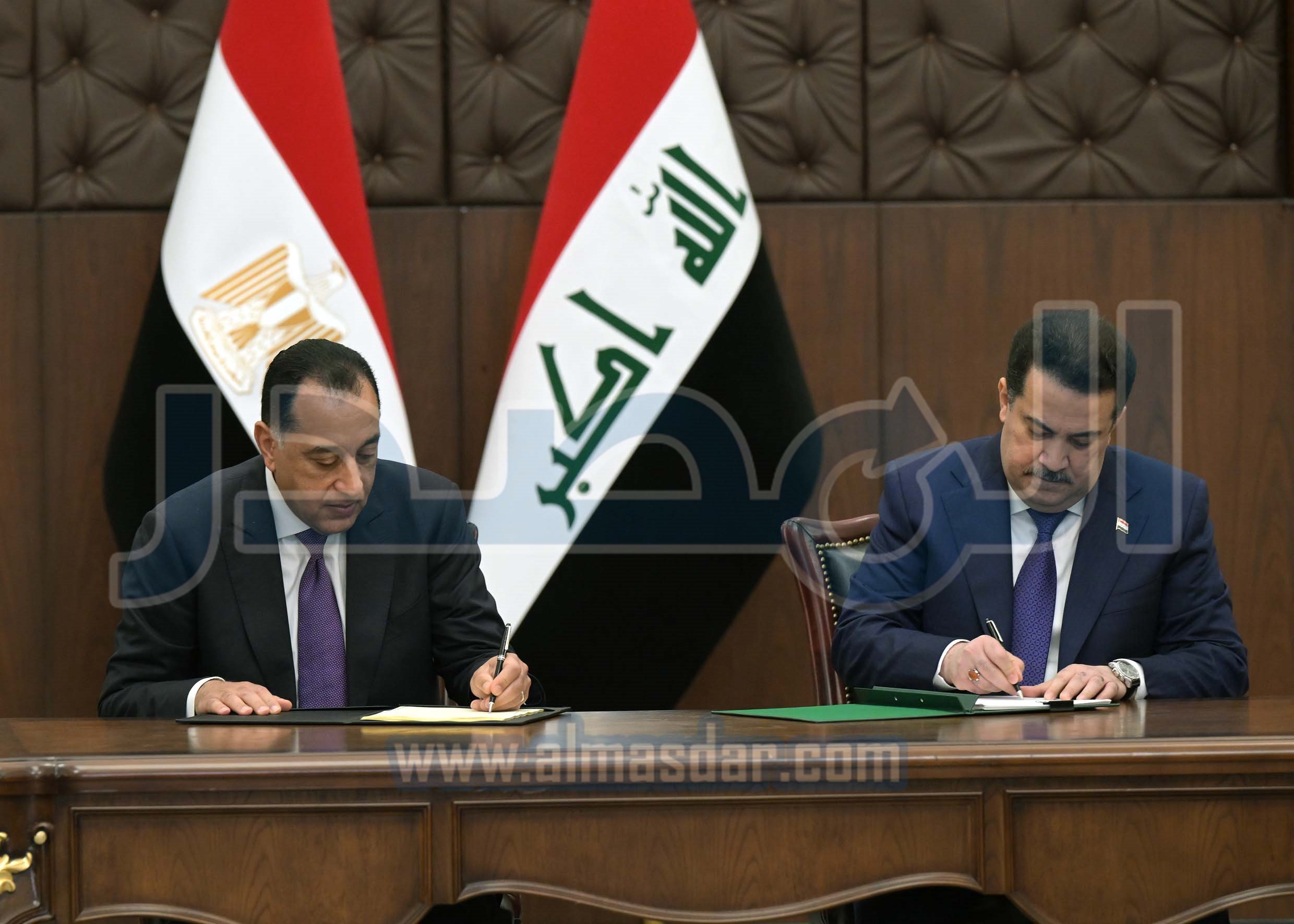 بروتوكول تعاون بين رئيسا وزراء مصر والعراق
