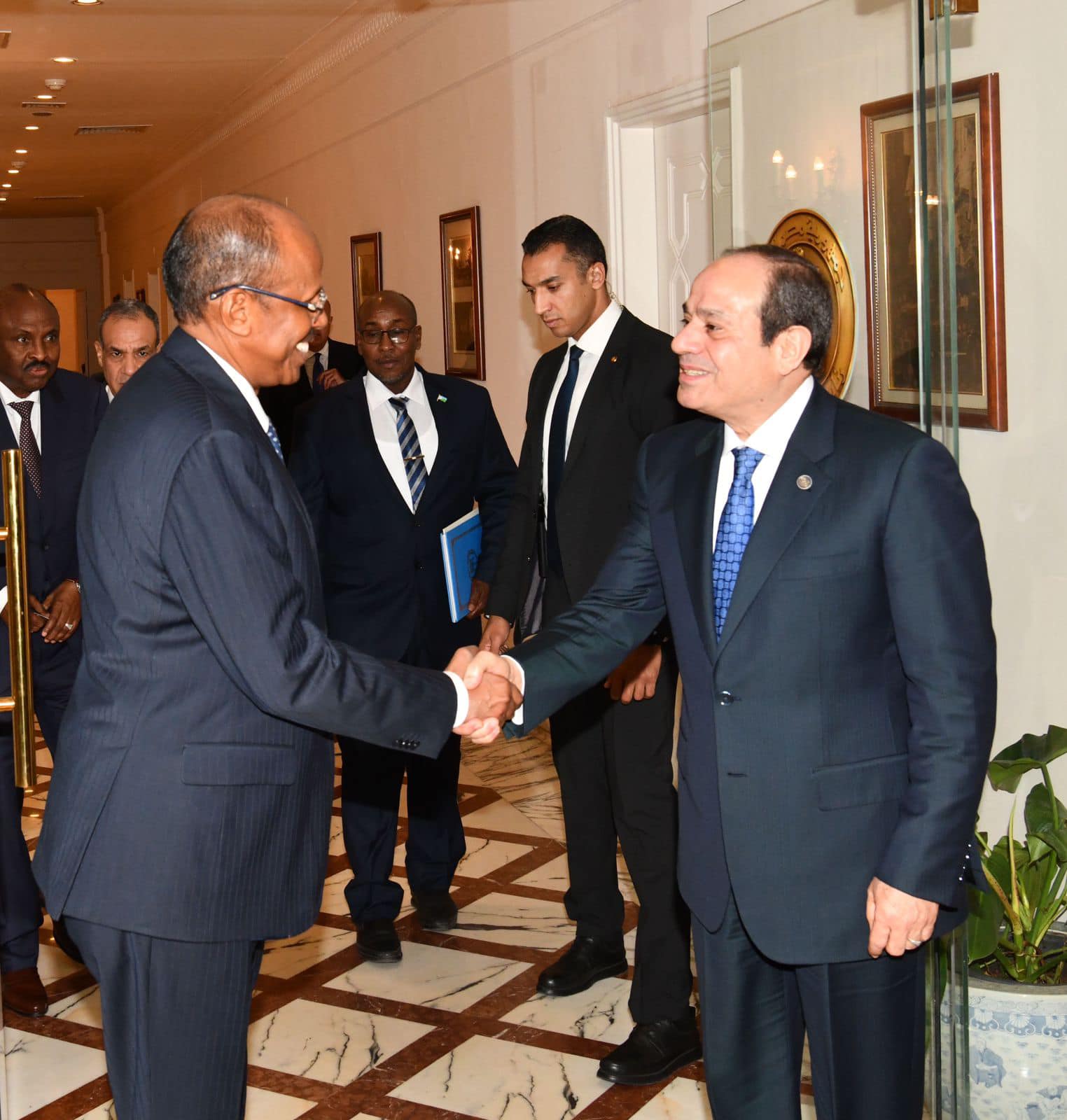الرئيس السيسي يلتقي وزير الشؤون الخارجية الجيبوتي