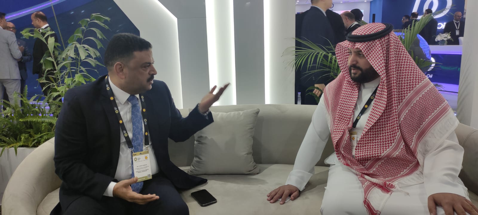 اجتماع رئيس الهيئة العامة للثروة المعدنية مع وفد شركة AHQ السعودية