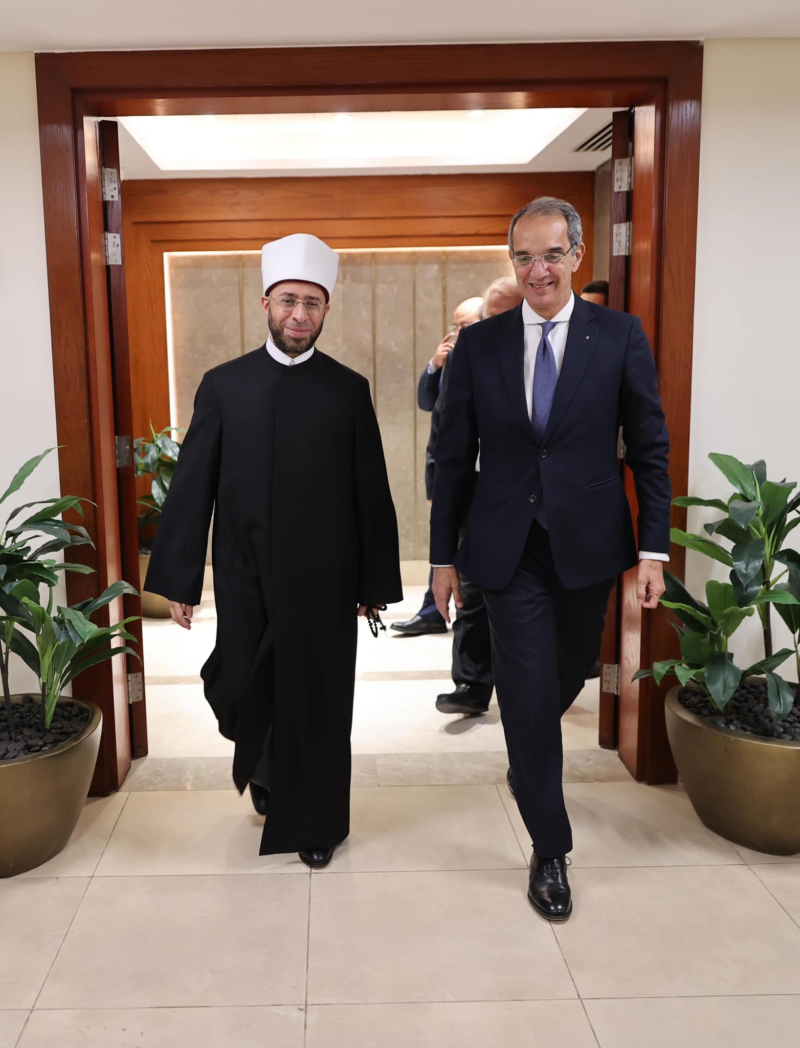 وزير الاتصالات�يلتقي وزير الأوقاف