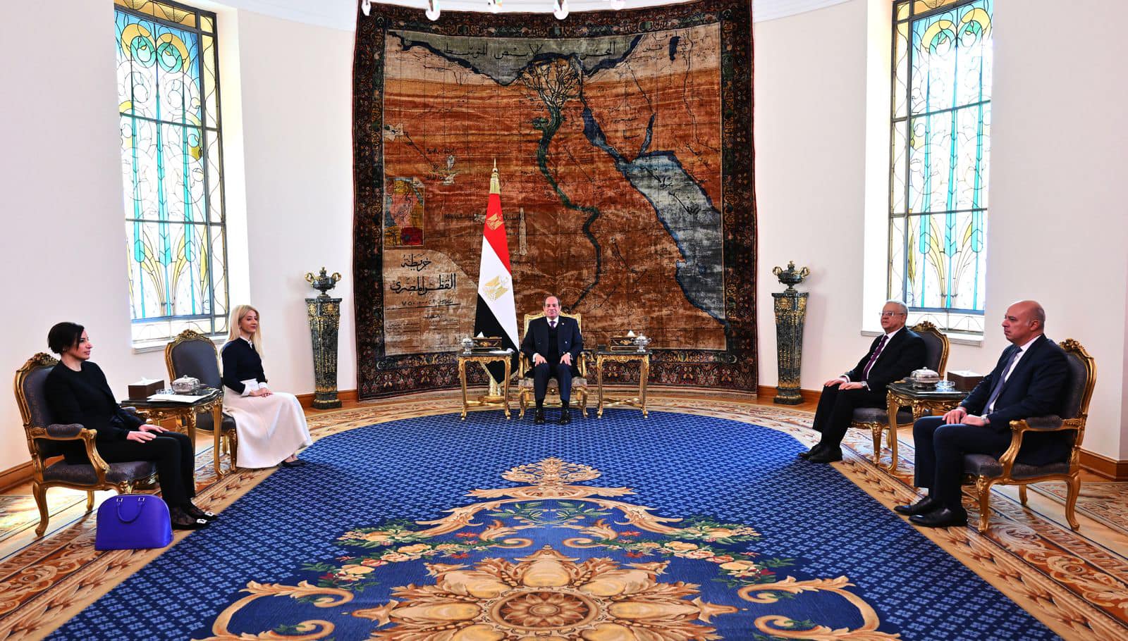 الرئيس السيسي يلتقي رئيسة مجلس النواب القبرصي