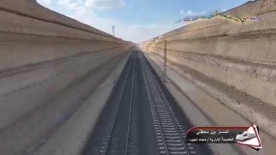 وزير النقل يتفقد مشروع الخط الأول من شبكة القطار الكهربائي