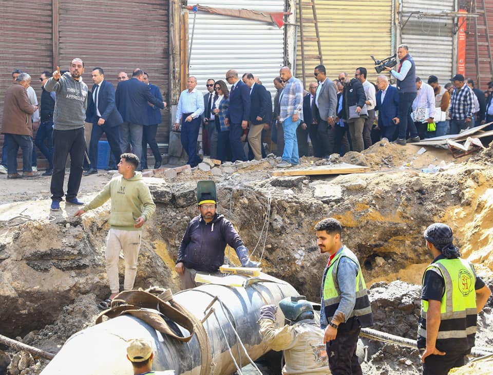 وزيرة التنمية المحلية تتفقد بدء أعمال تطوير سوق العتبة