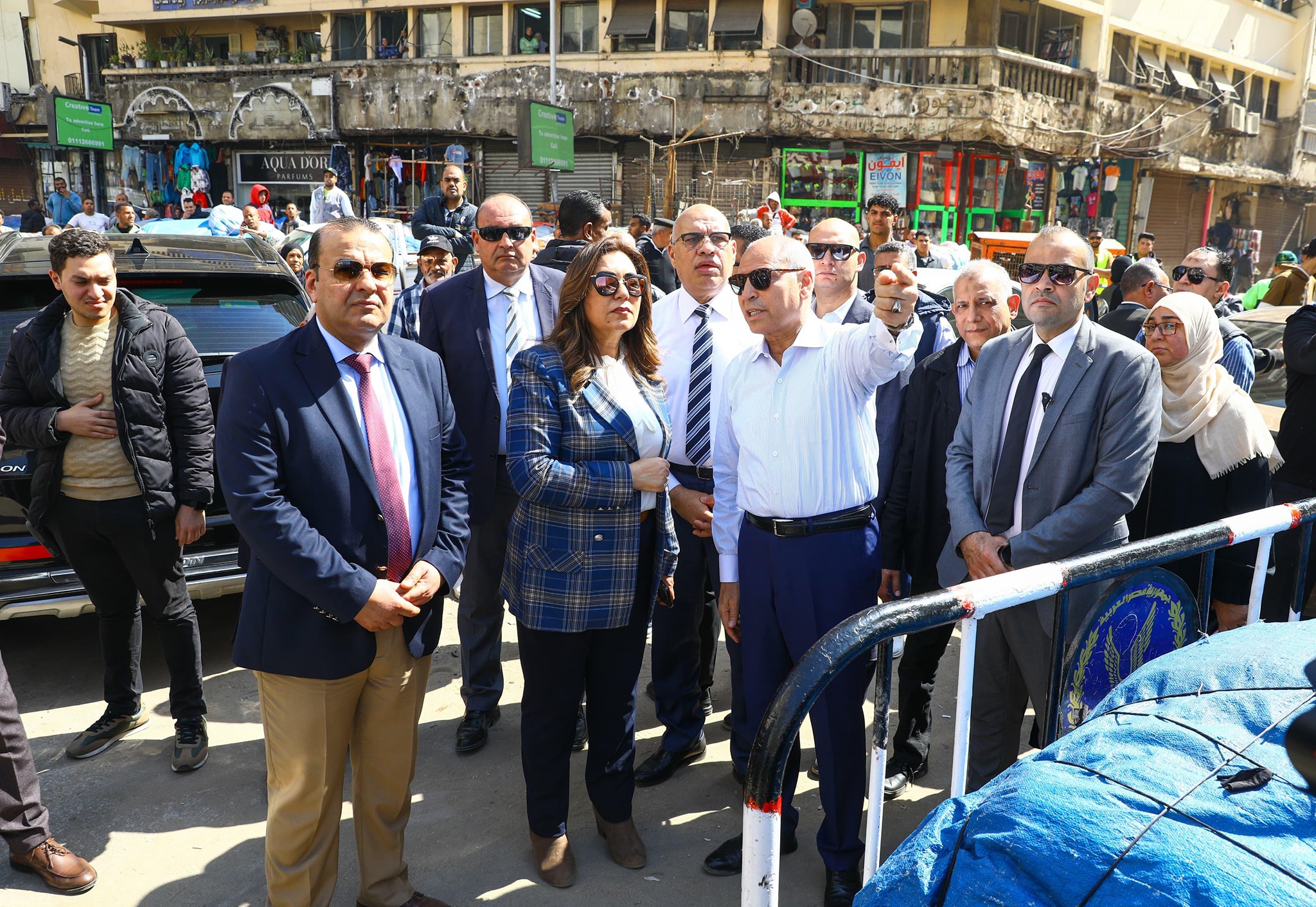 وزيرة التنمية المحلية تتفقد بدء أعمال تطوير سوق العتبة