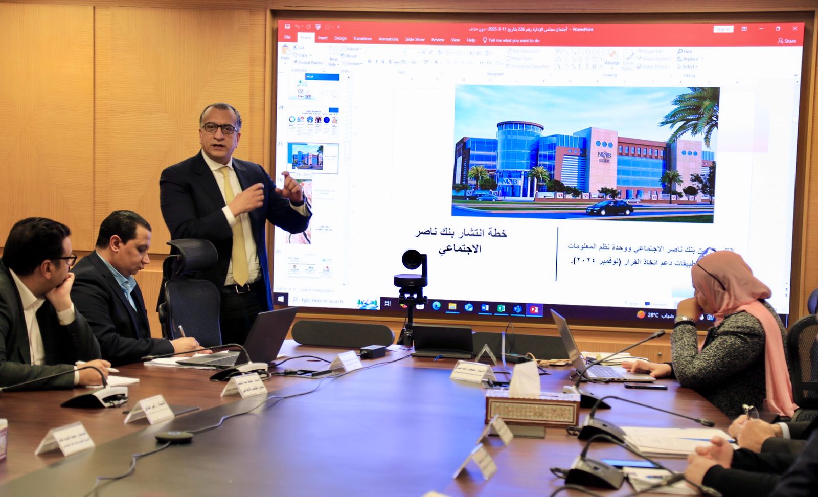 وزيرة التضامن تترأس اجتماع مجلس إدارة بنك ناصر الاجتماعي