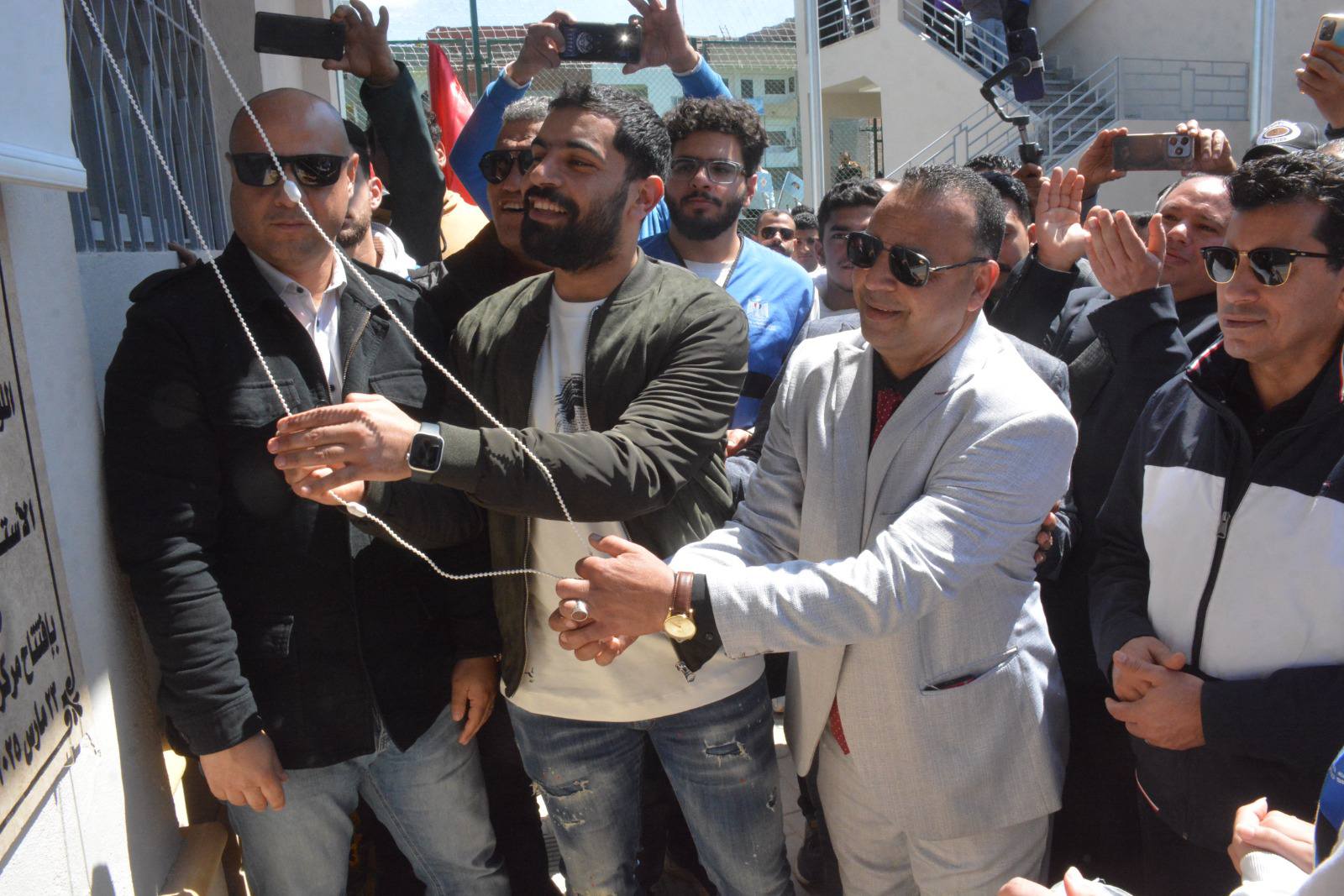 وزير الرياضة ورئيس الهيئة العربية للتصنيع يفتتحان مركز شباب محمد صلاح