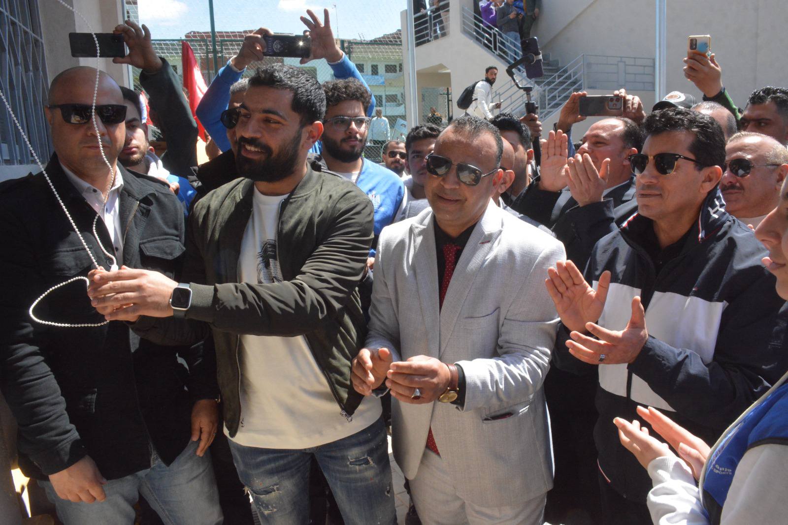 وزير الرياضة ورئيس الهيئة العربية للتصنيع يفتتحان مركز شباب محمد صلاح
