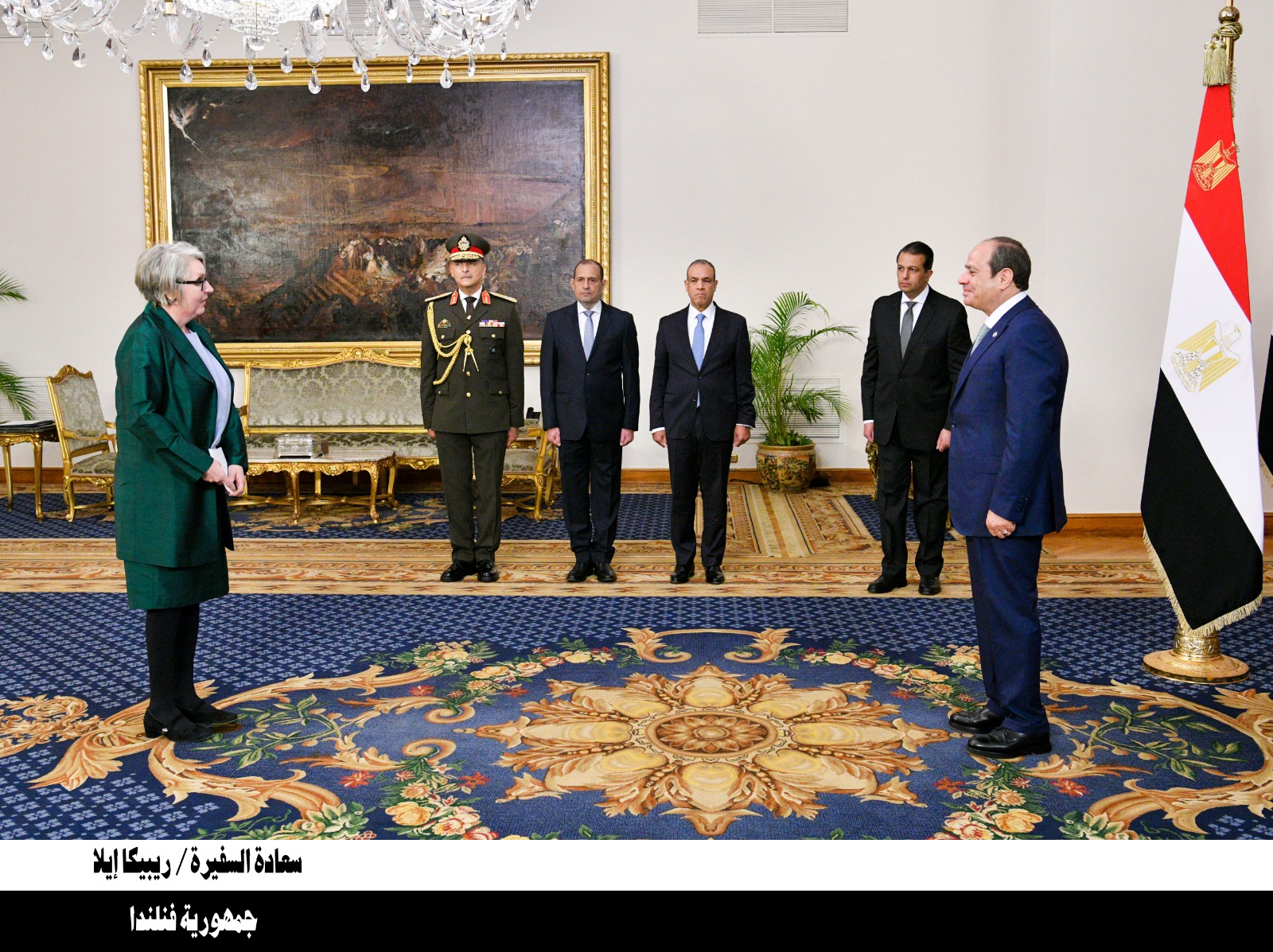 الرئيس السيسي يتسلم أوراق اعتماد 23 سفيرا جديدا