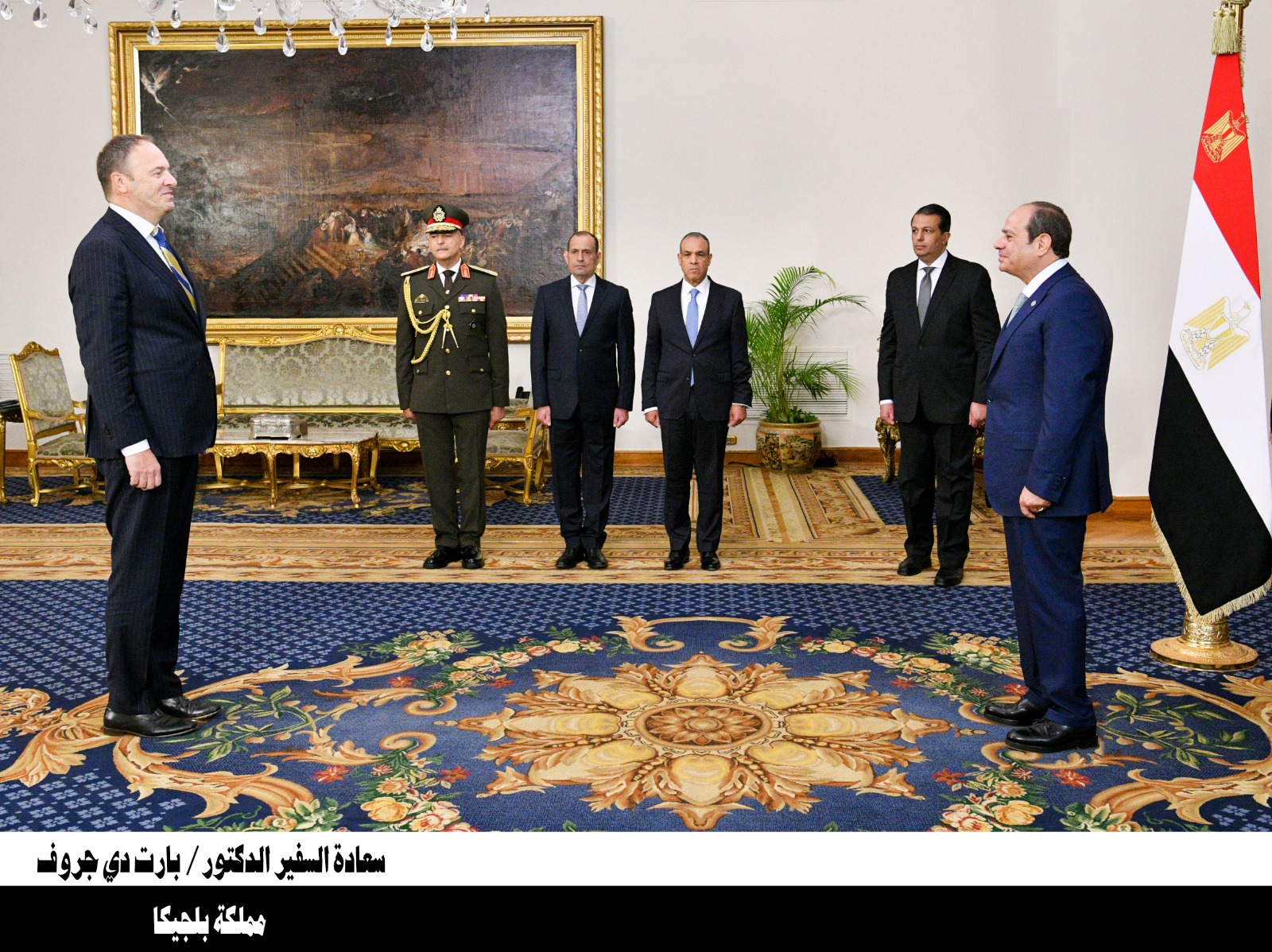 الرئيس السيسي يتسلم أوراق اعتماد 23 سفيرا جديدا
