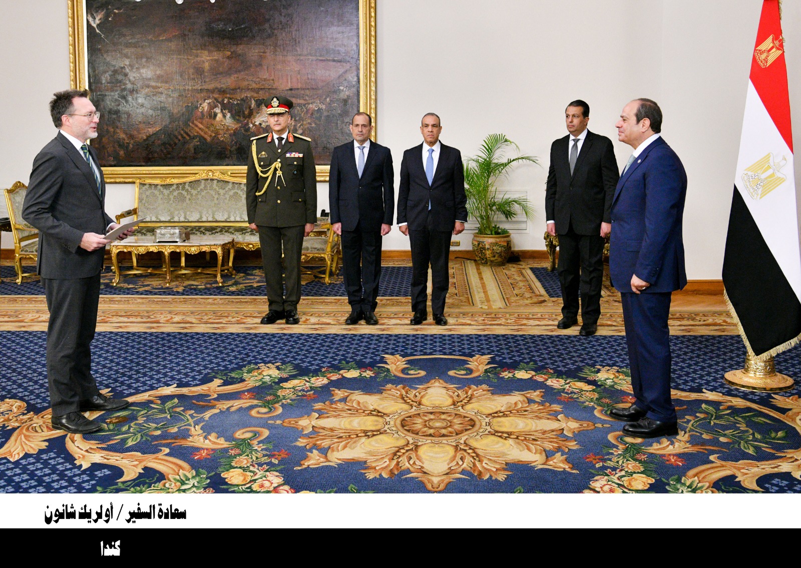 الرئيس السيسي يتسلم أوراق اعتماد 23 سفيرا جديدا