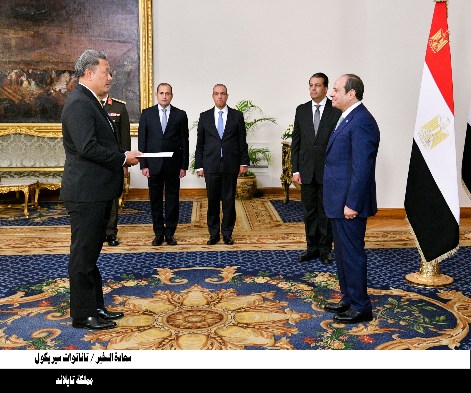 الرئيس السيسي يتسلم أوراق اعتماد 23 سفيرا جديدا