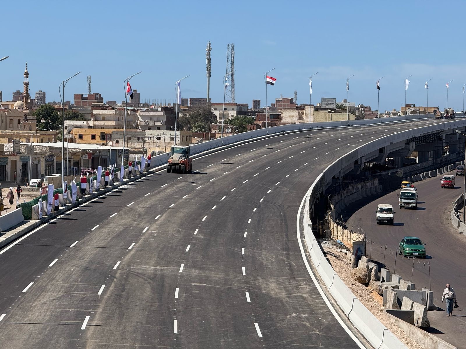 فتح مشروع تعديل ورفع مناسيب وتوسعة كوبري العامرية