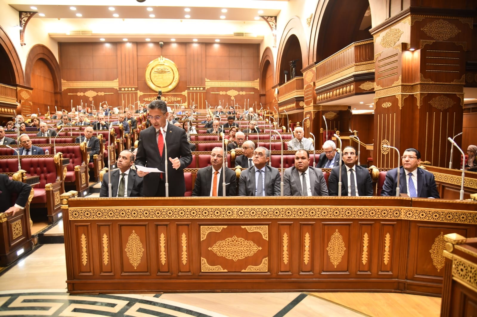 وزير التموين يشارك في الجلسة العامة لمجلس الشيوخ المصري