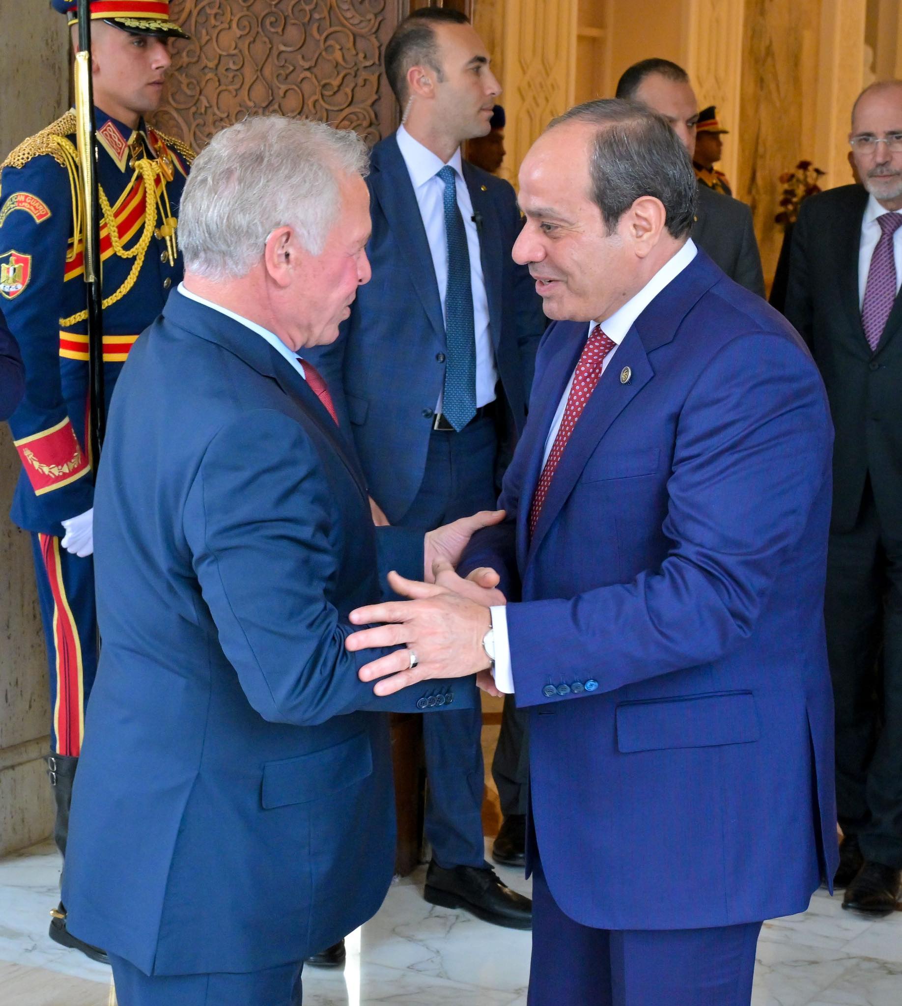 الرئيس السيسي والعاهل الأردني