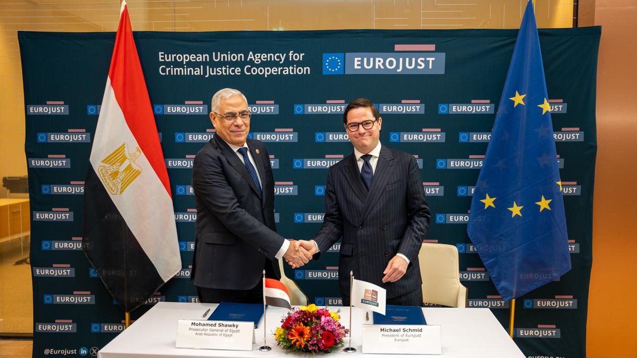 توقيع مذكرة ترتيبات العمل بين النيابة العامة ومنظمة اليوروجست