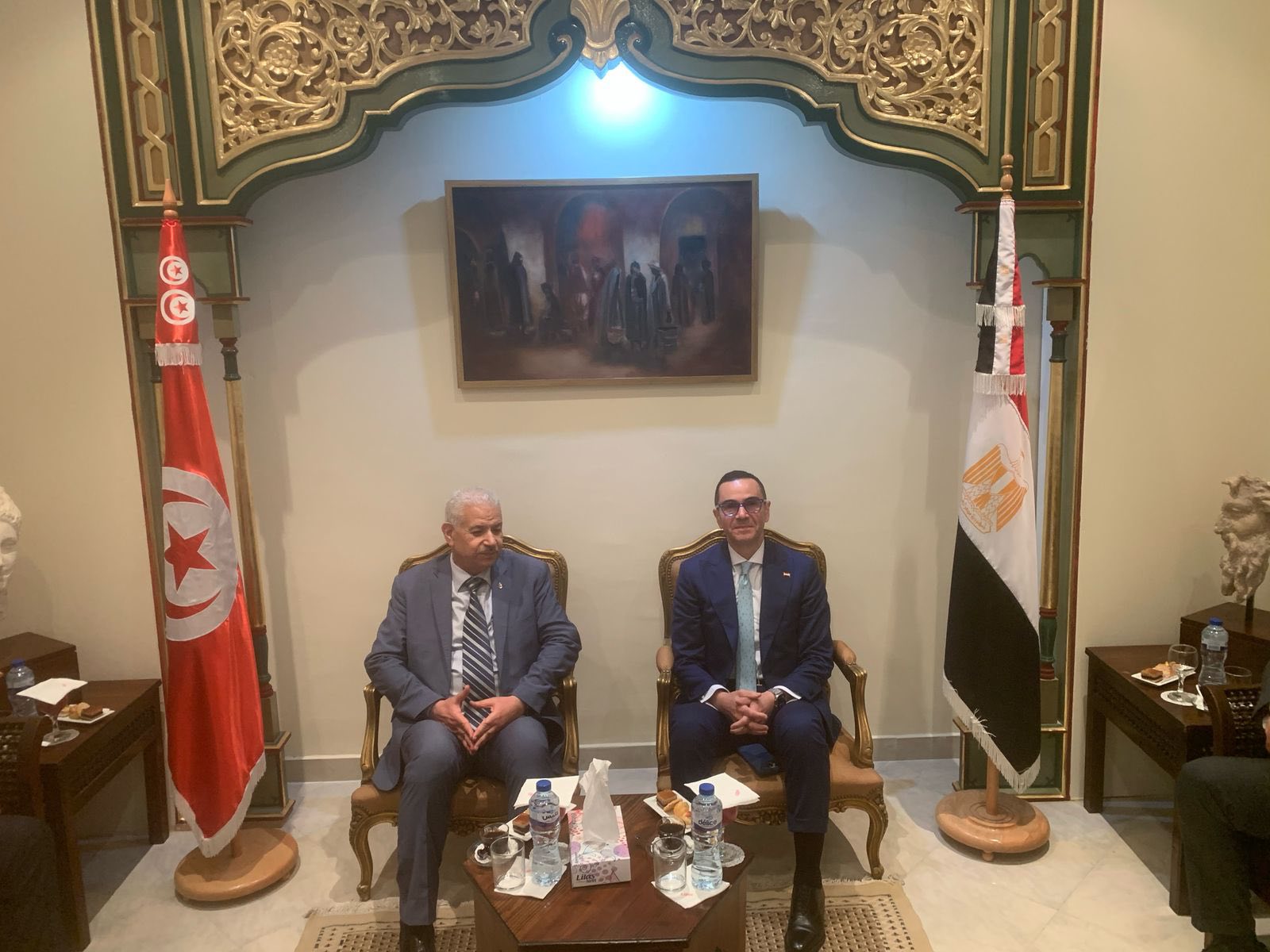 اجتماعات الدورة السادسة للجنة التجارية والصناعية المشتركة بين مصر وتونس