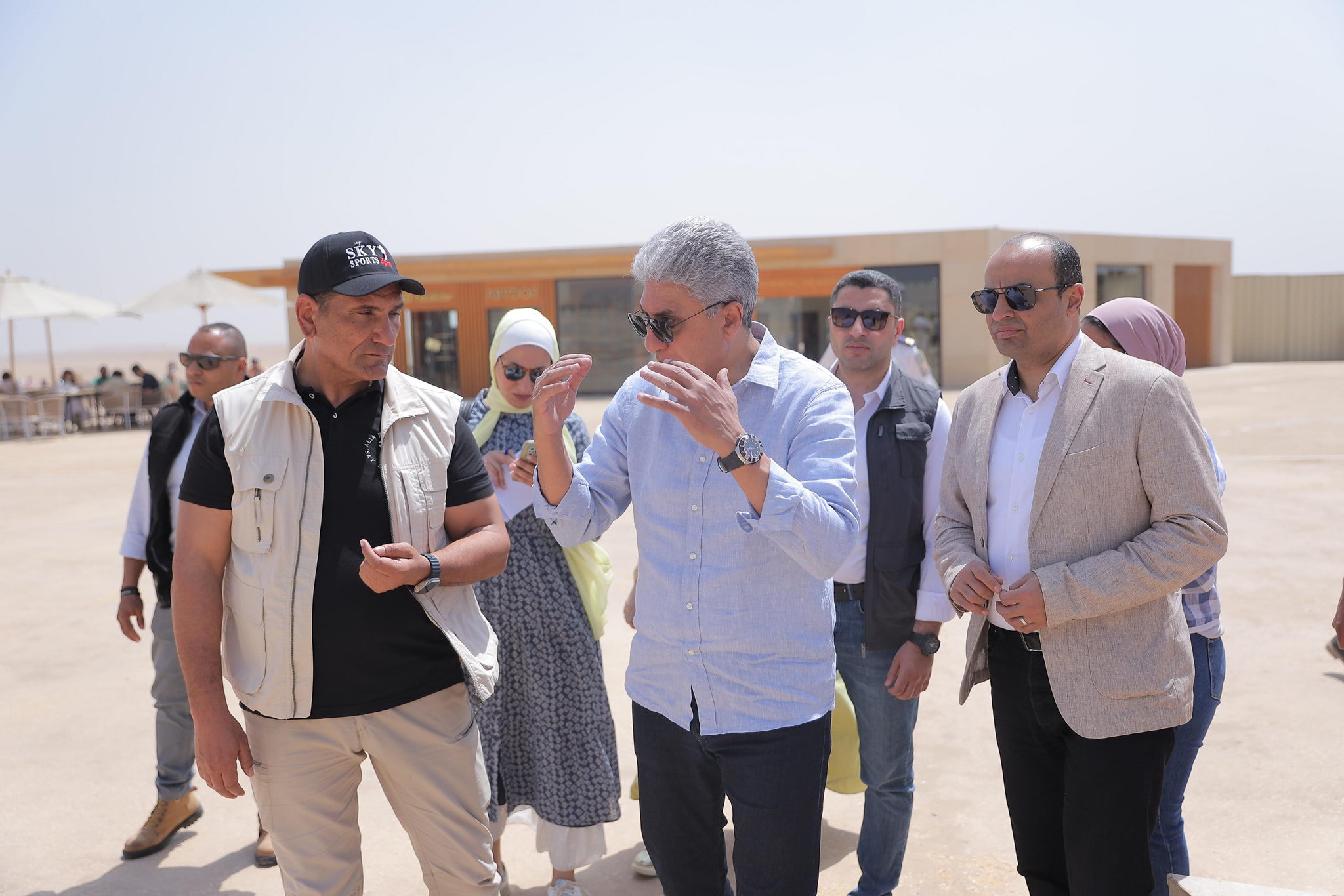 زيارة وزير السياحة لمنطقة أهرامات الجيزة