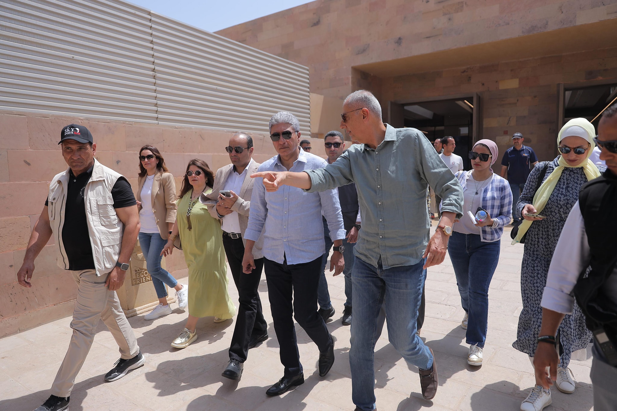 زيارة وزير السياحة لمنطقة أهرامات الجيزة
