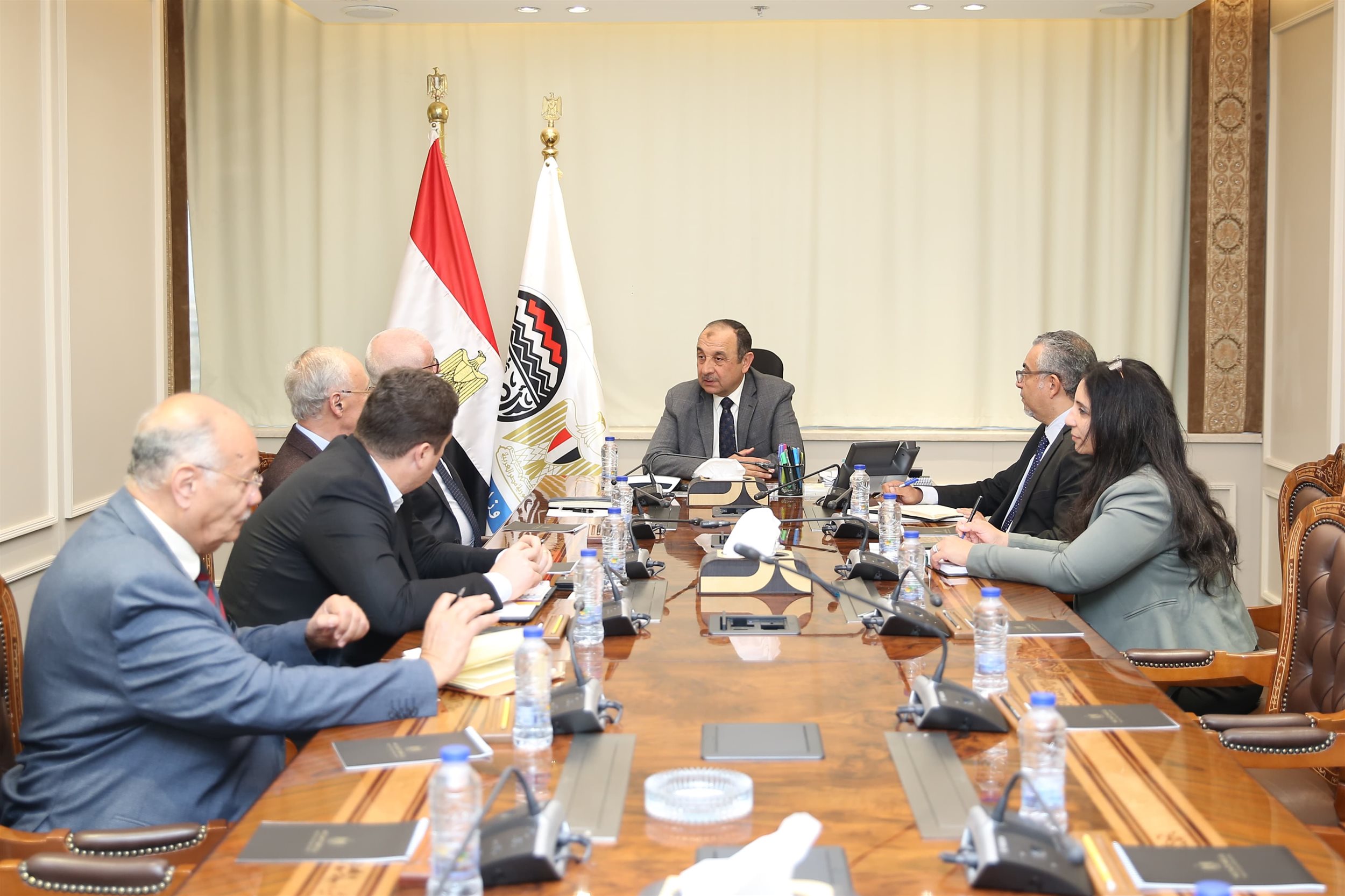 وزير قطاع الأعمال يلتقي رئيس تكنيب إنرجيز الإيطالية