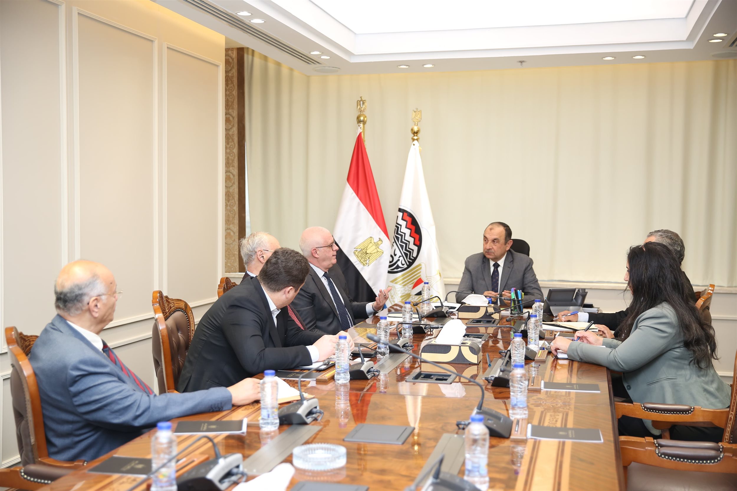 وزير قطاع الأعمال يلتقي رئيس تكنيب إنرجيز الإيطالية