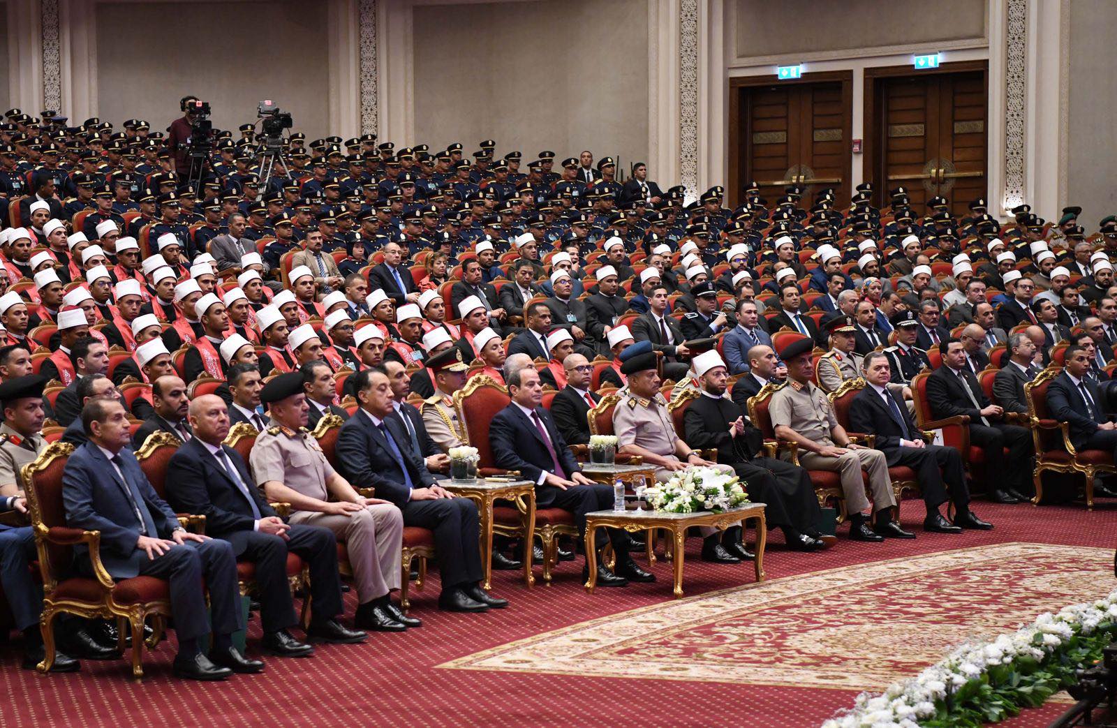 السيسي في حفل تخرج الدورة الثانية لتأهيل أئمة وزارة الأوقاف