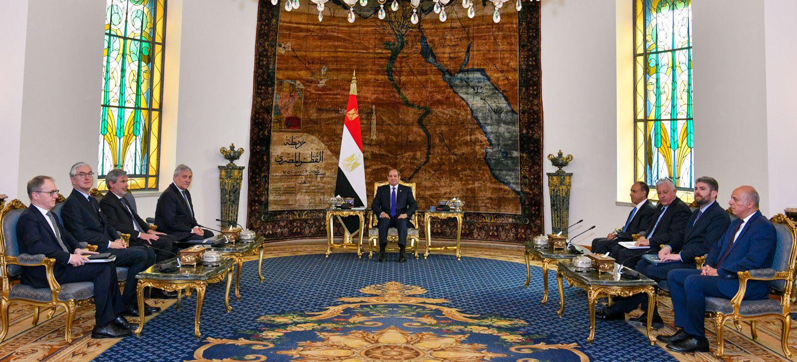 الرئيس السيسى يستقبل نائب رئيس الوزراء ووزير الشئون الخارجية الإيطالى