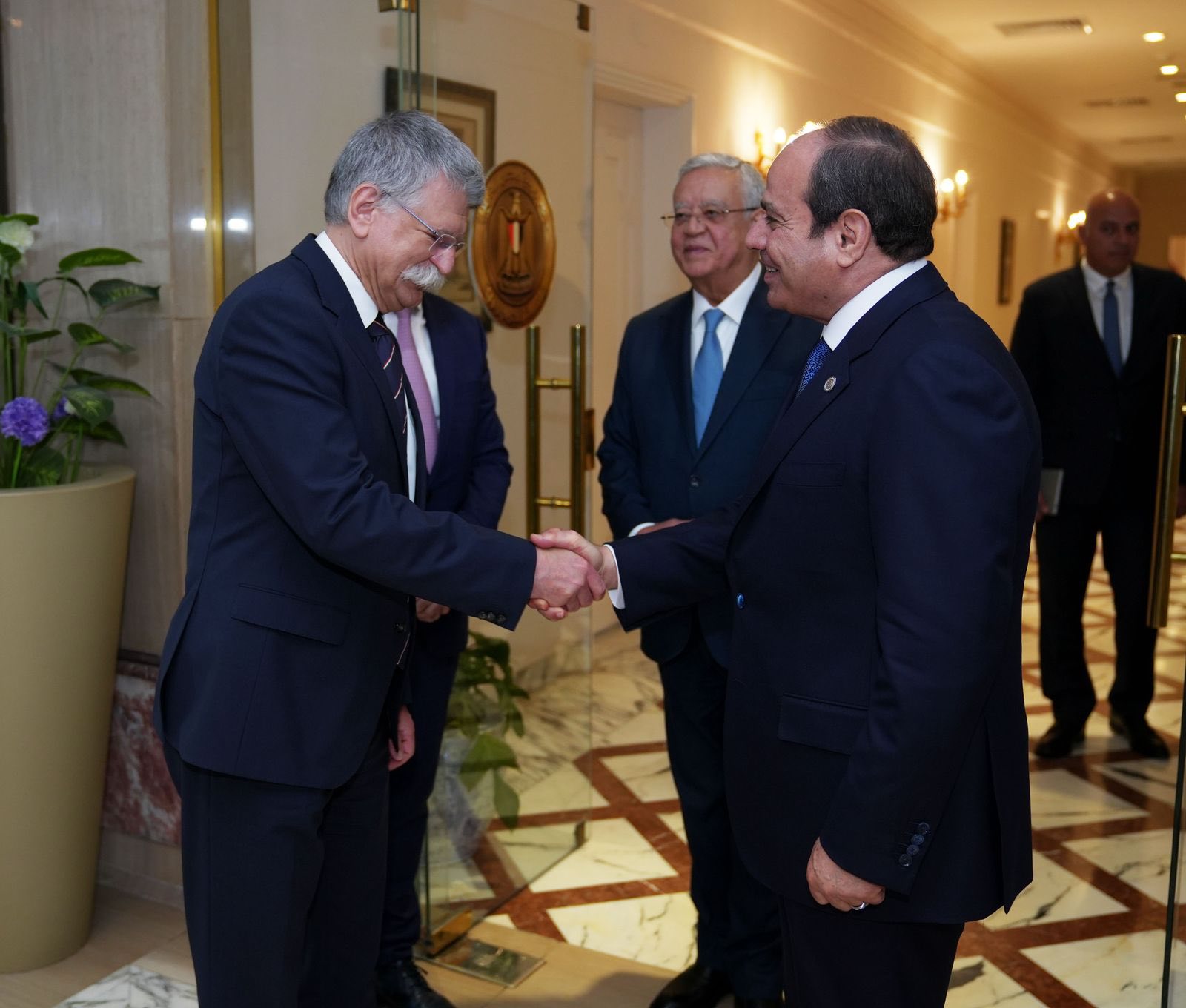 الرئيس السيسي يستقبل رئيس البرلمان المجرى