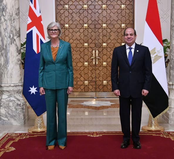 الرئيس السيسي يستقبل الحاكم العام لكومنولث أستراليا
