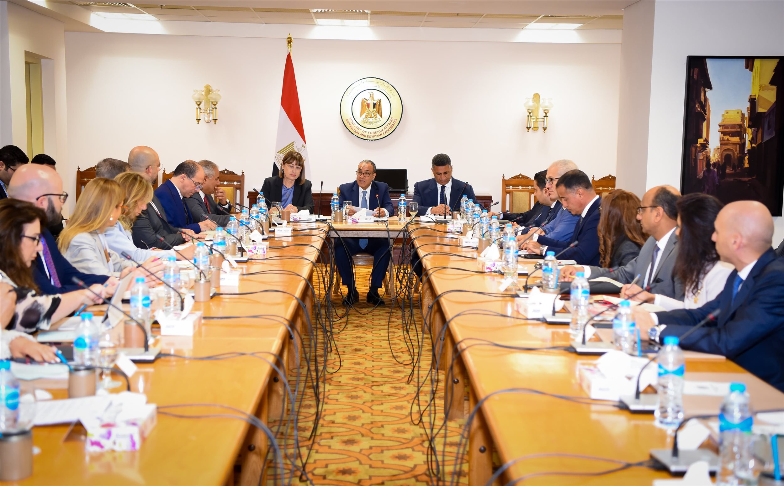 وزير الخارجية والهجرة يلتقي بمُديري مكاتب الأمم المُتحدة الإقليمية
