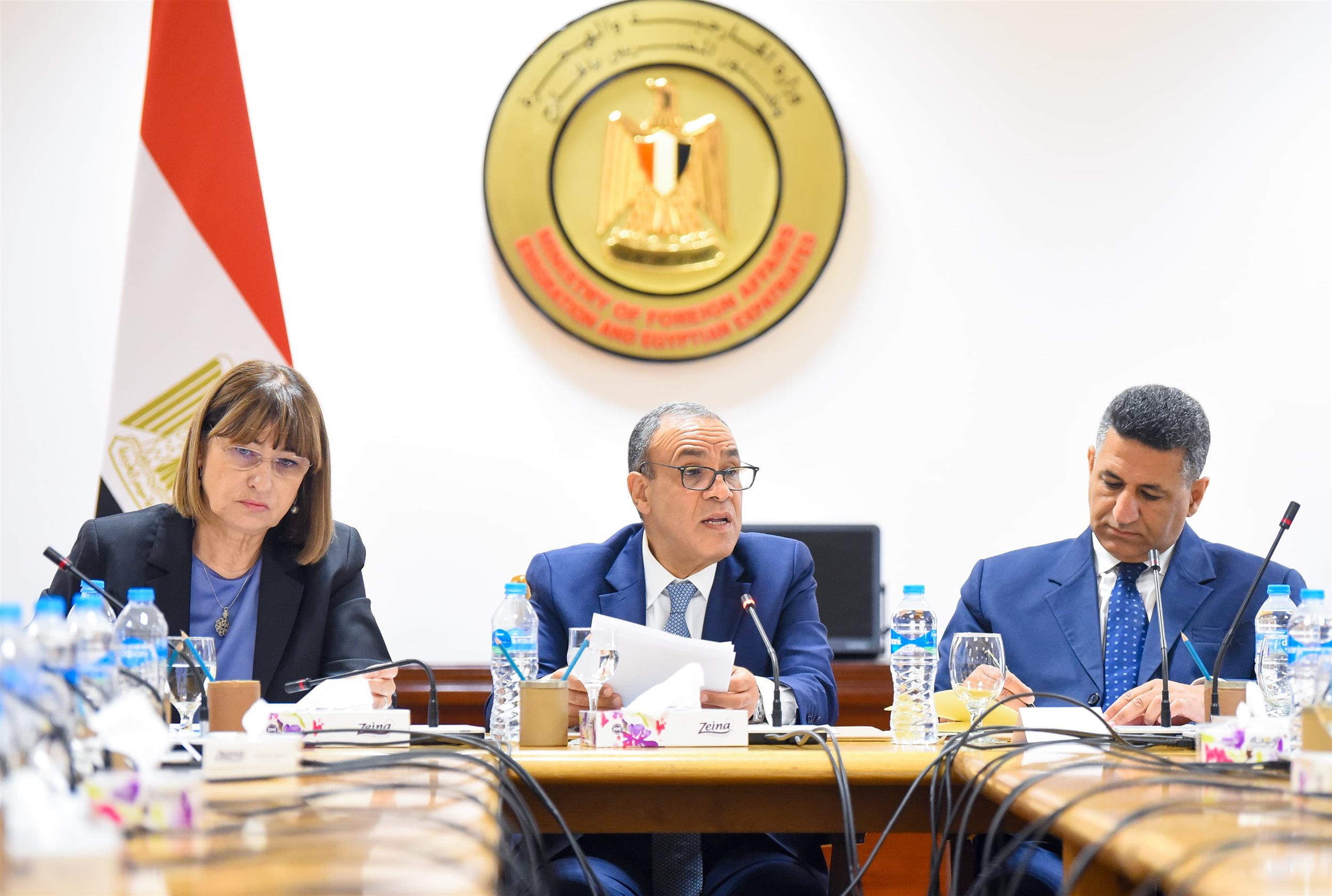 وزير الخارجية والهجرة يلتقي بمُديري مكاتب الأمم المُتحدة الإقليمية