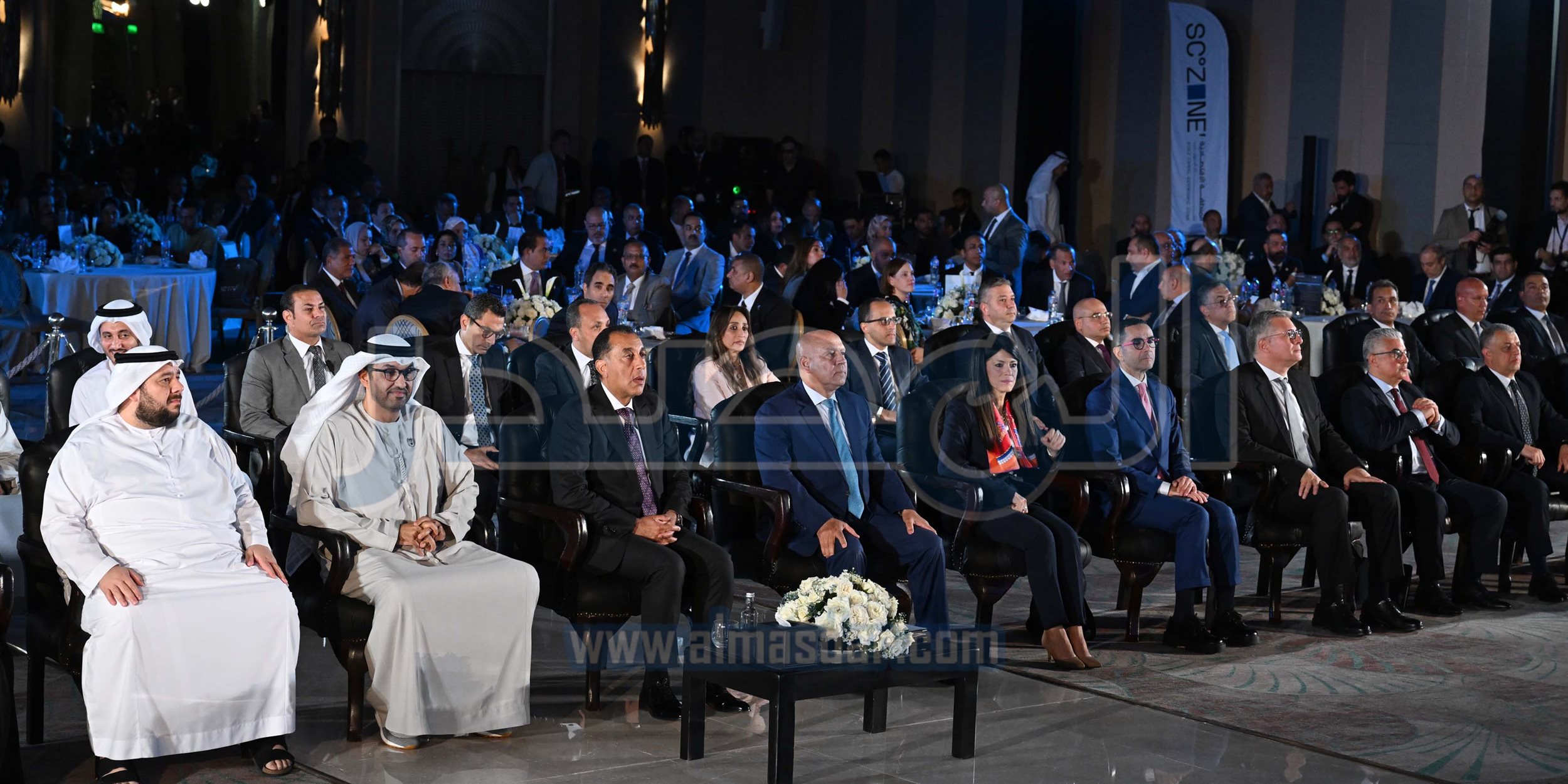 مدبولي أثناء توقيع اتفاقية هيئة قناة السويس وموانئ أبو ظبي
