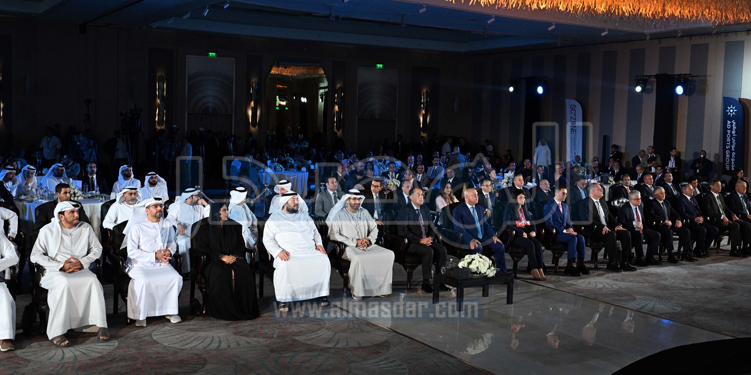 مدبولي أثناء توقيع اتفاقية هيئة قناة السويس وموانئ أبو ظبي